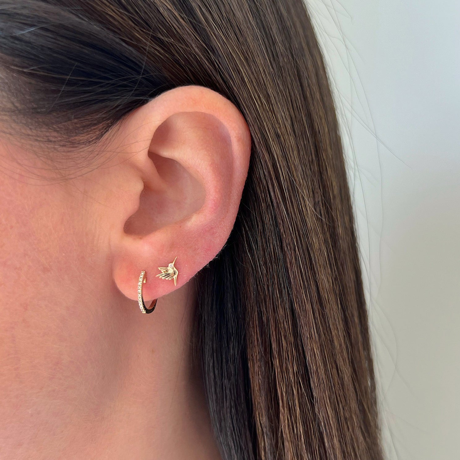 Diamond Huggie Earring
