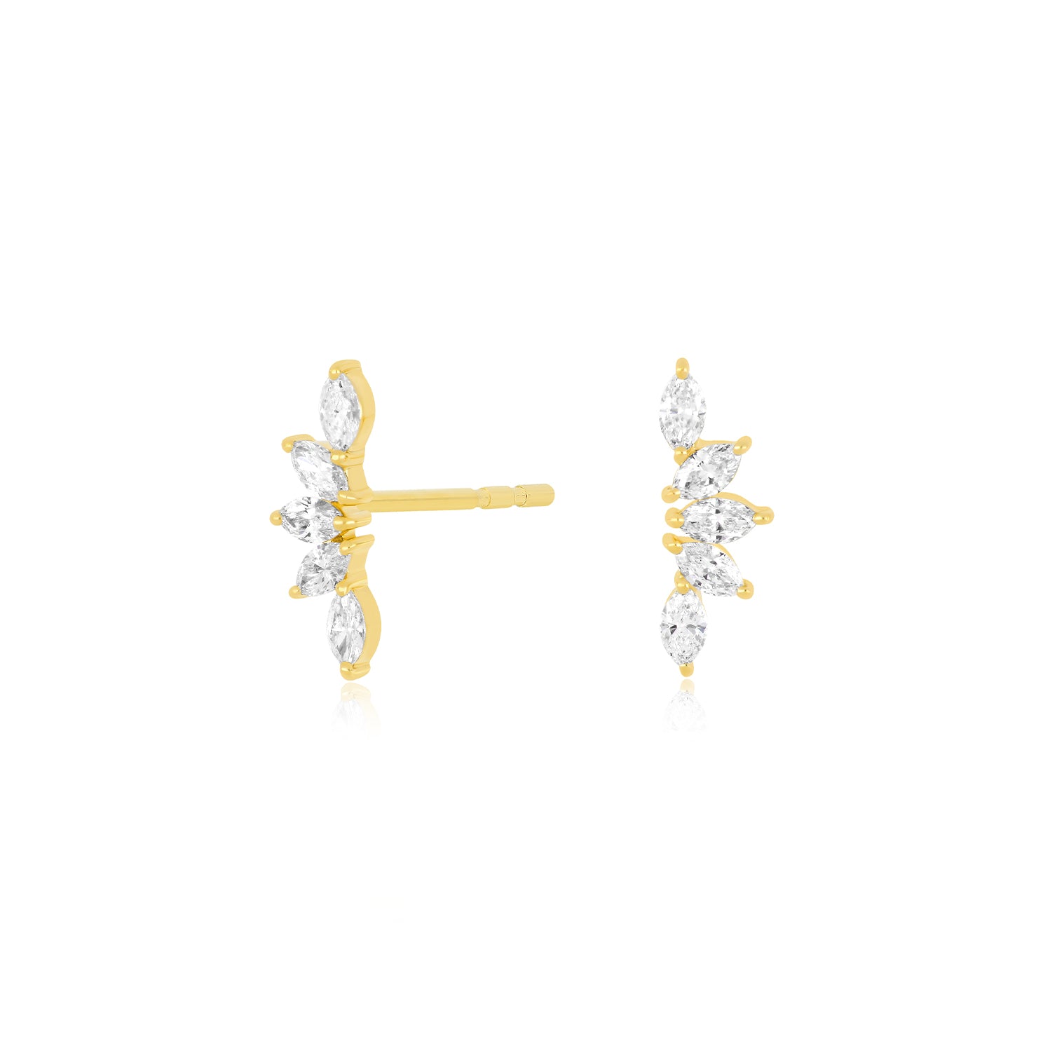 Diamond Marquise Fan Earring