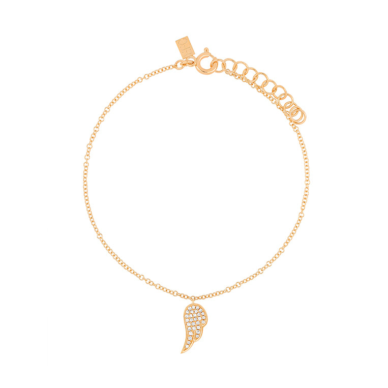 Diamond Angel Wing Bracelet