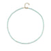 Birthstone Bead Necklace In Chalcedony with 14k yellow gold chain
