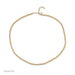 Birthstone Bead Necklace In Diamond in 14k yellow gold