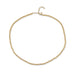 Birthstone Bead Necklace In Diamond in 14k yellow gold