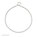 Birthstone Bead Necklace In Labradorite with 14k yellow gold chain