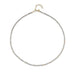 Birthstone Bead Necklace In Labradorite with 14k yellow gold chain