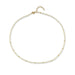 Birthstone Bead Necklace In Pearl with 14k yellow gold chain