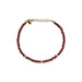 Birthstone Bead Bracelet In Garnet
