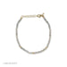 Birthstone Bead Bracelet In Labradorite with 14k yellow gold chain