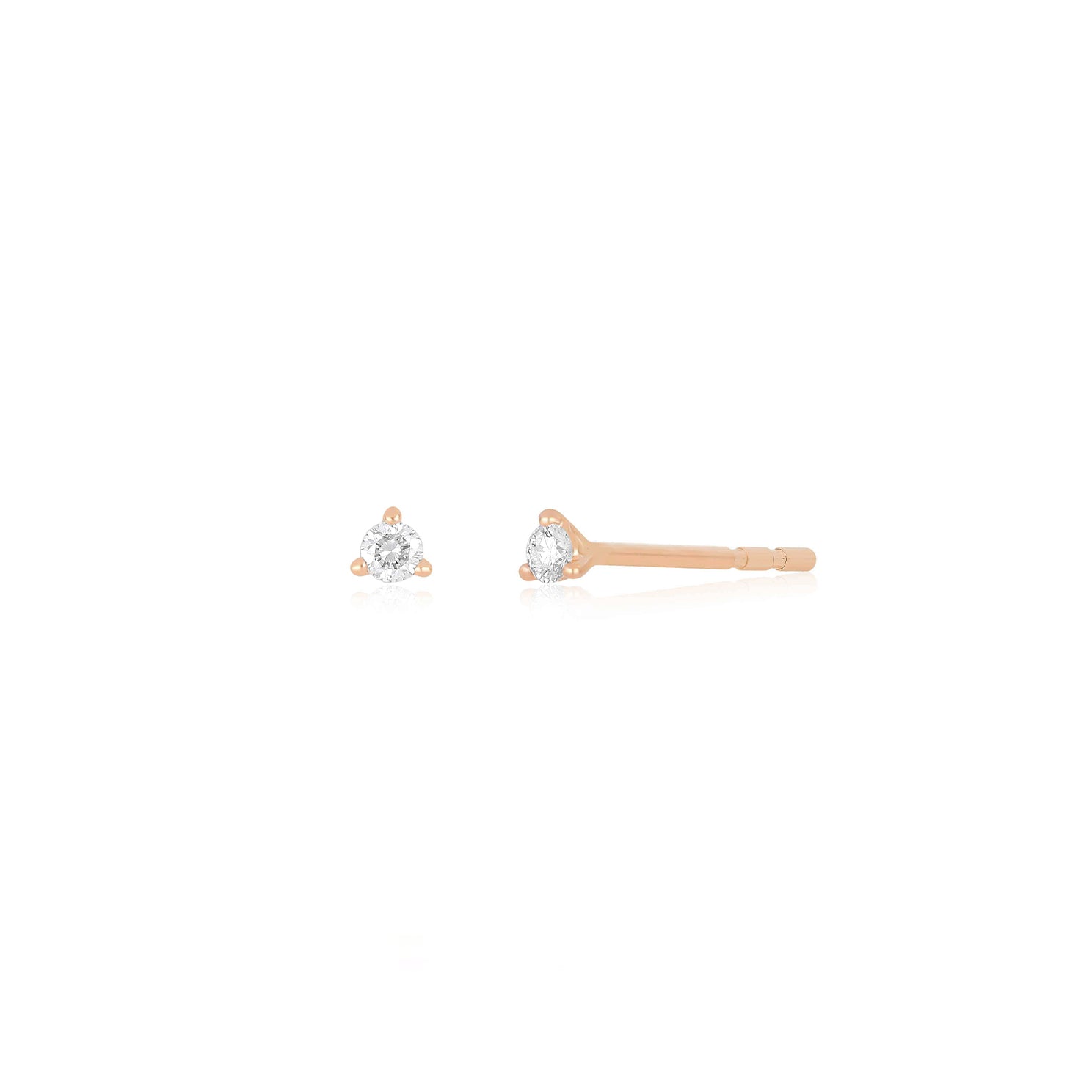 Baby Solitaire Diamond Stud Earring