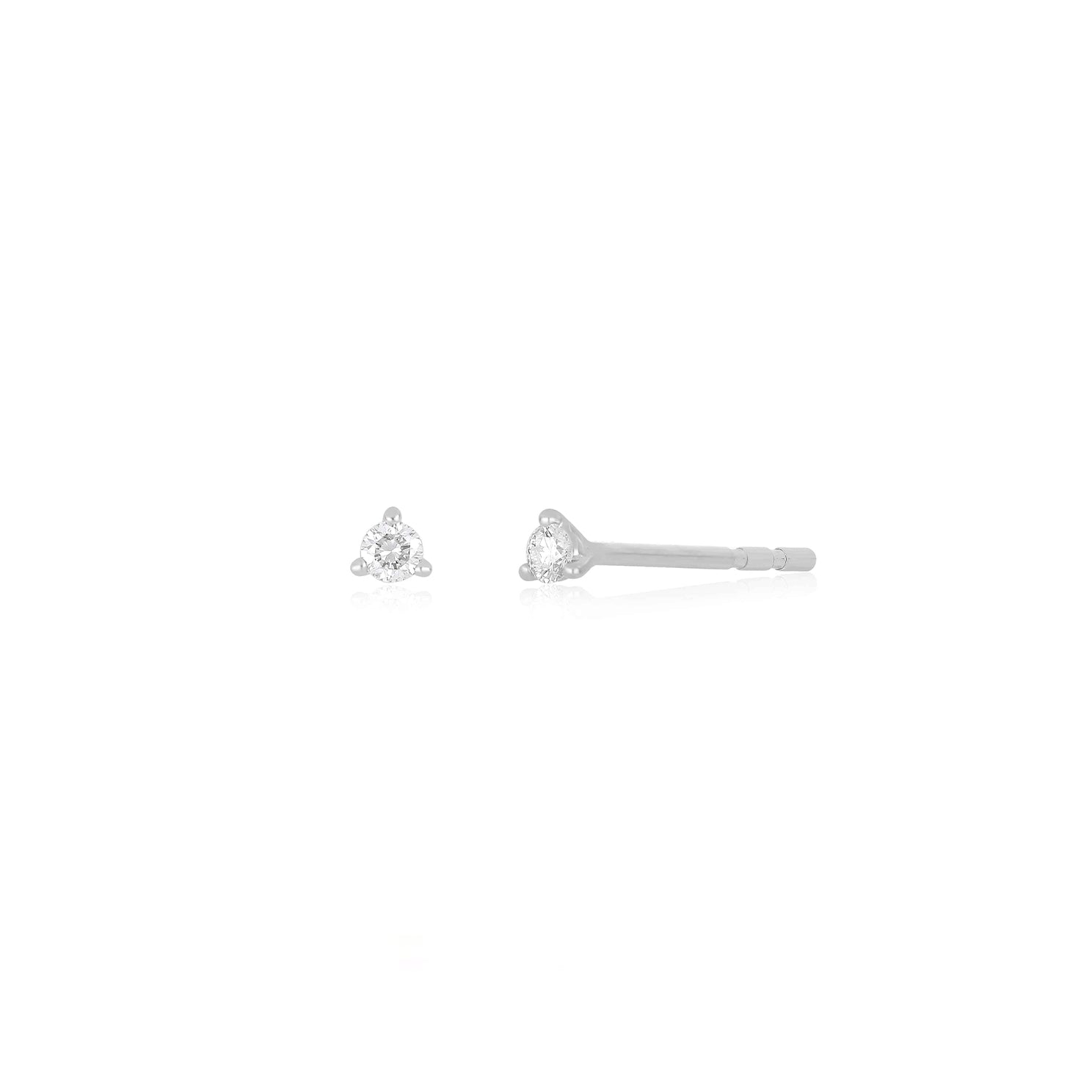 Baby Solitaire Diamond Stud Earring