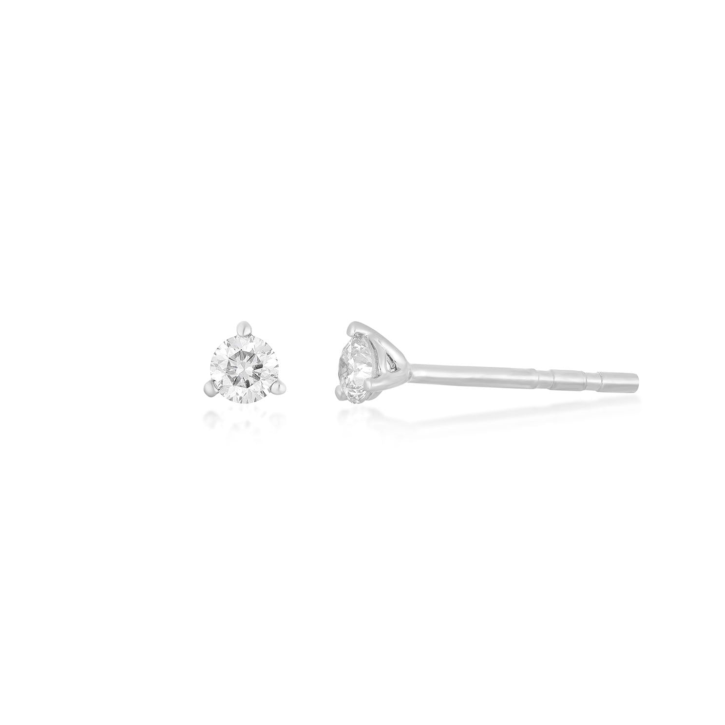 Jumbo Solitaire Diamond Stud Earring