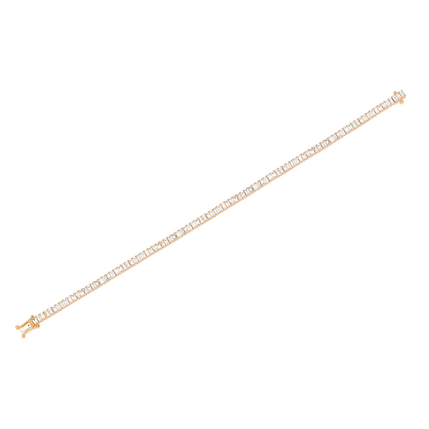 Prong Set Diamond Baguette Eternity Bracelet
