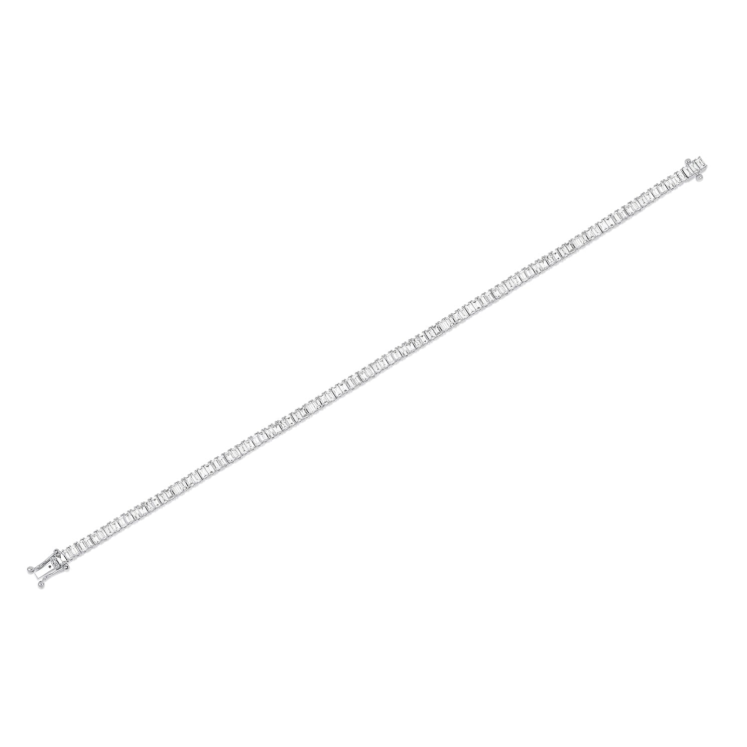 Prong Set Diamond Baguette Eternity Bracelet