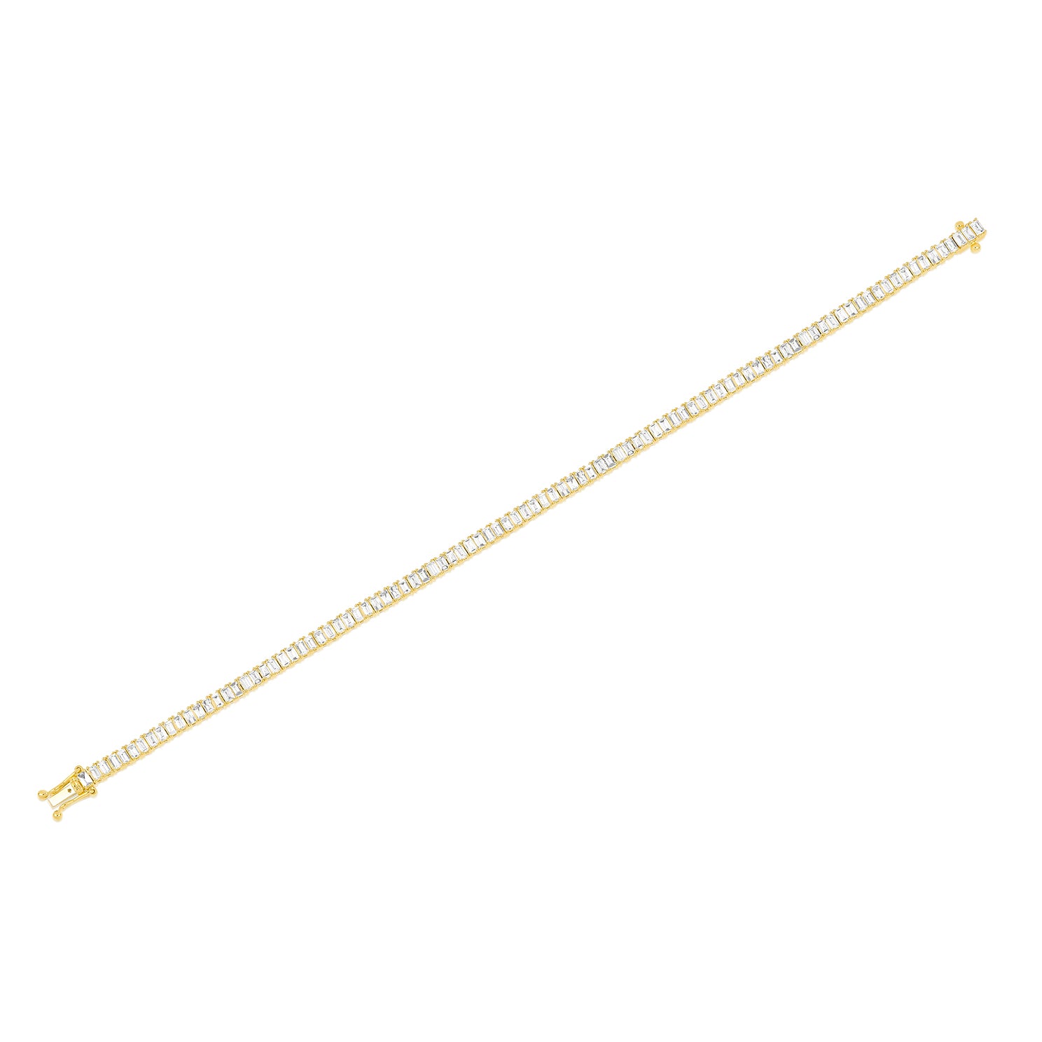 Prong Set Diamond Baguette Eternity Bracelet