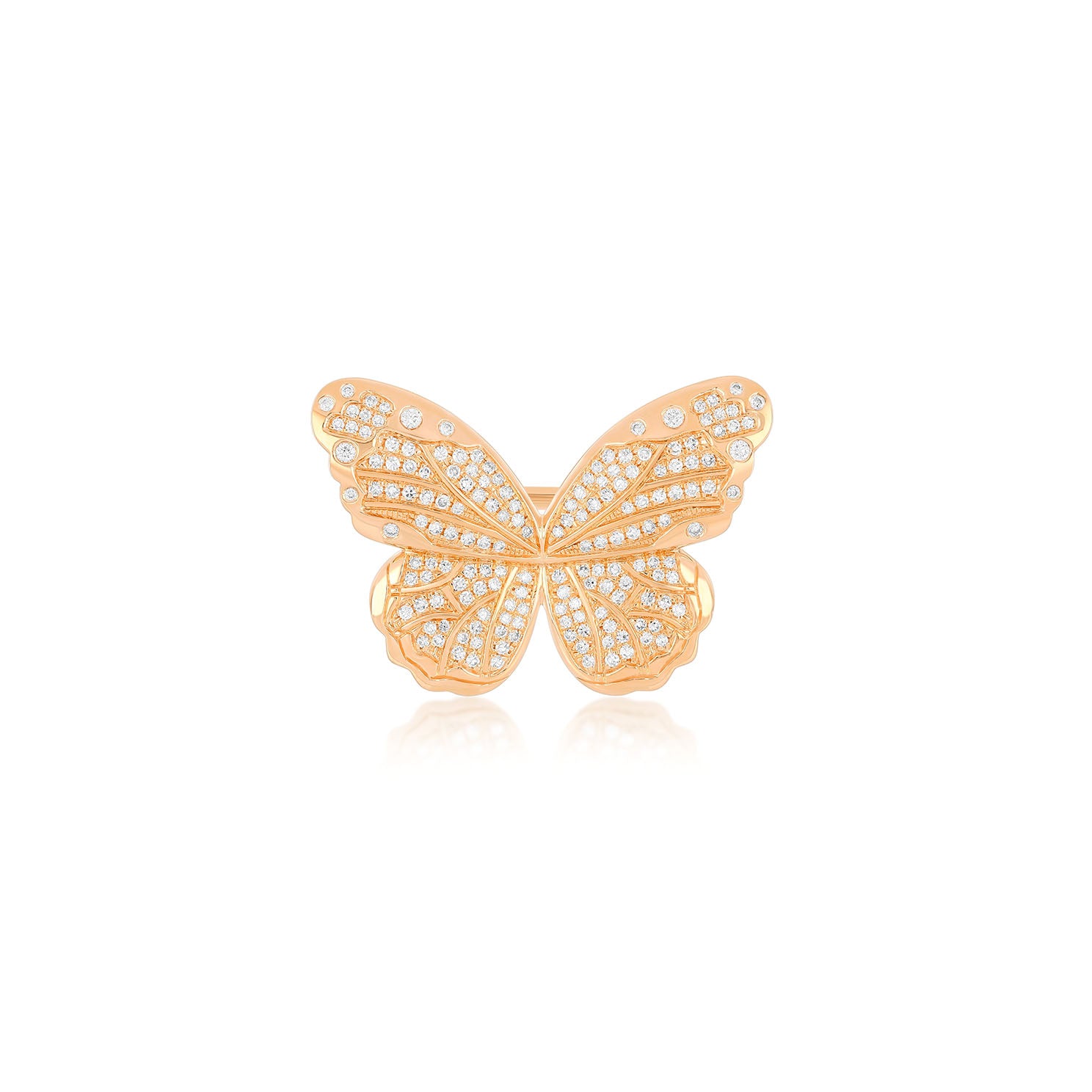 Pavé Diamond Jumbo Butterfly Ring