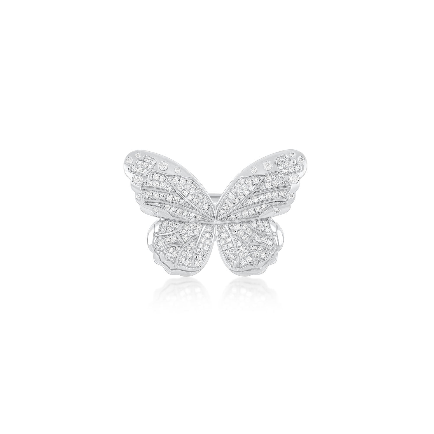 Pavé Diamond Jumbo Butterfly Ring