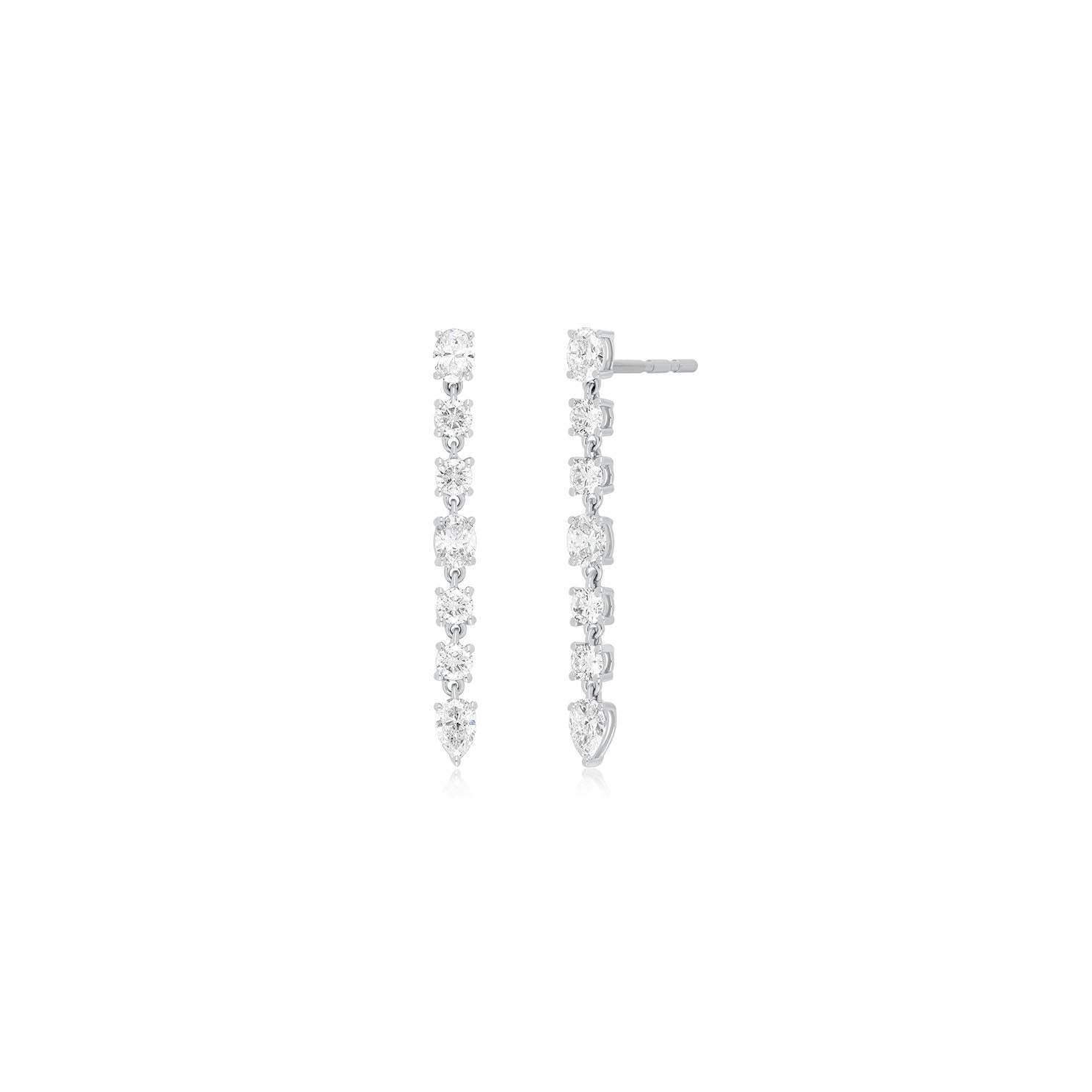 Diamond Carrie Drop Earrings