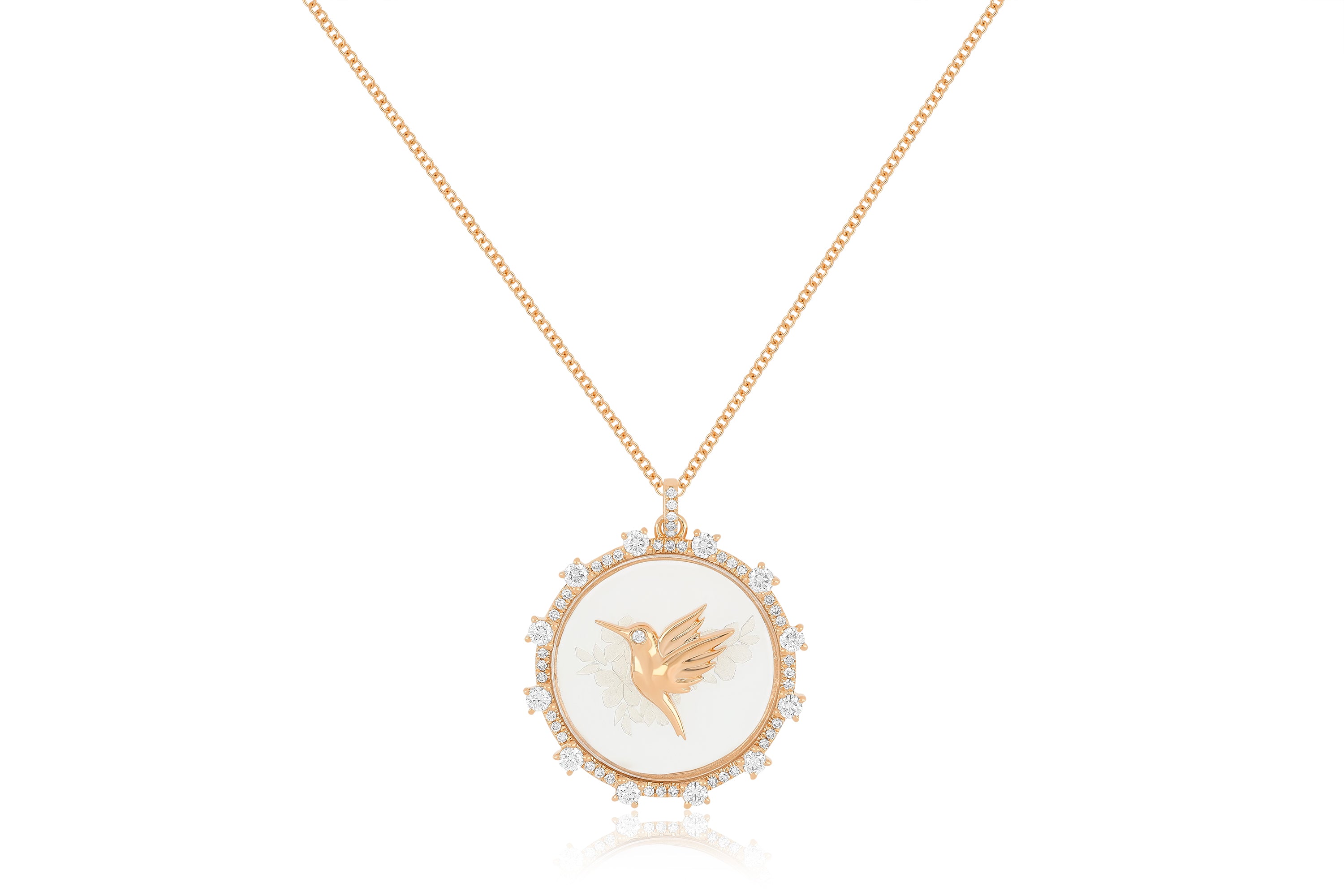 Floating Hummingbird Necklace