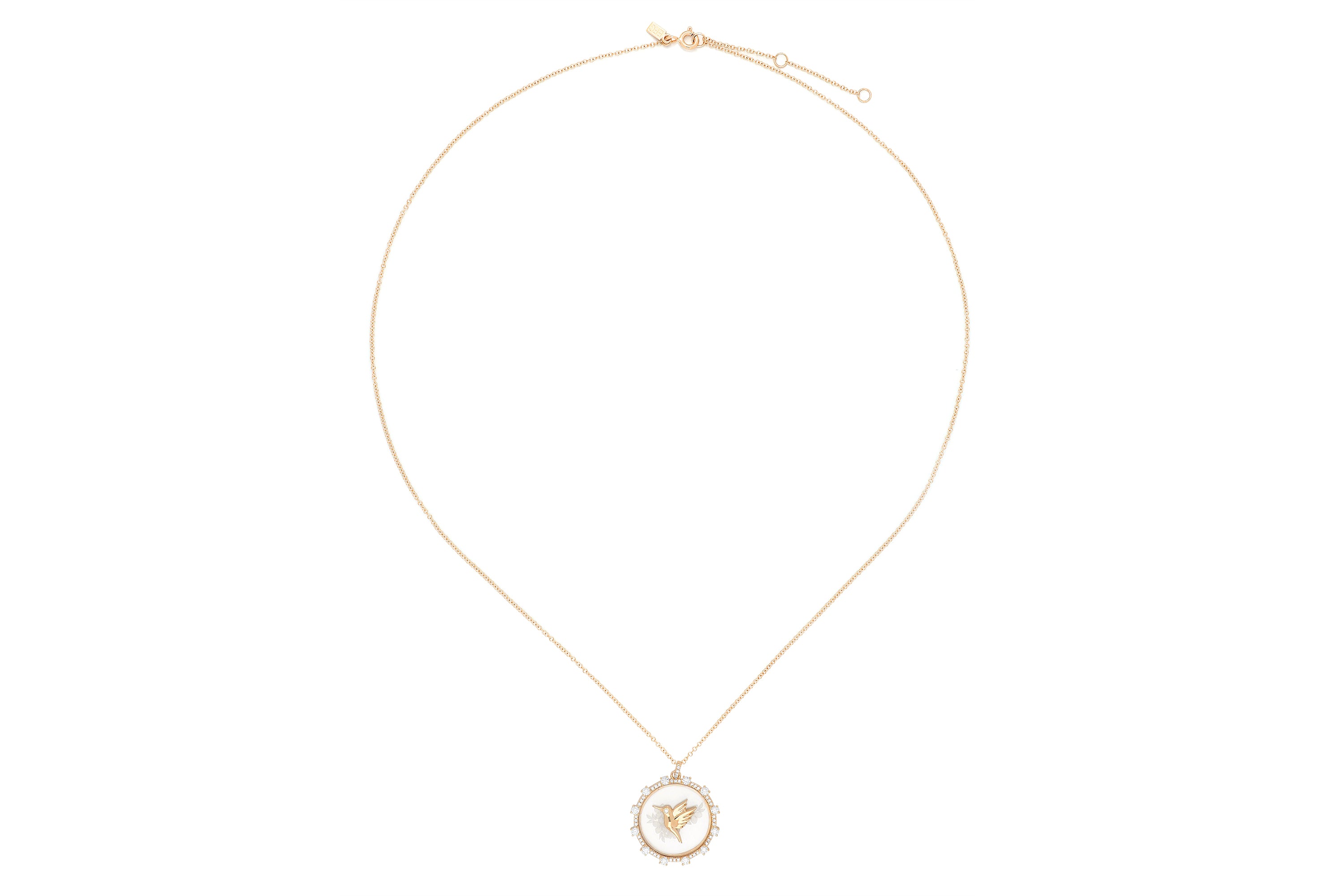 Floating Hummingbird Necklace