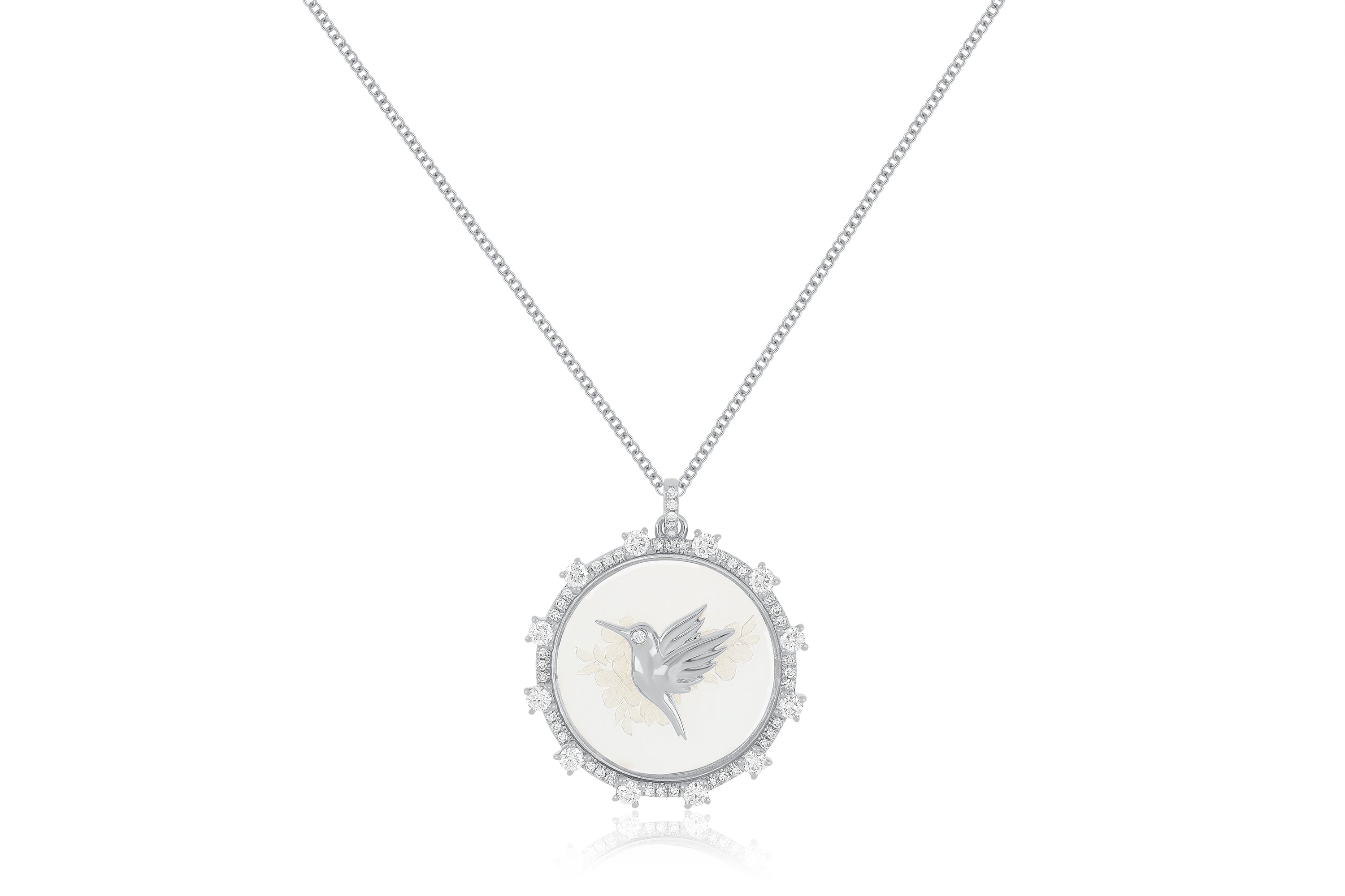 Floating Hummingbird Necklace