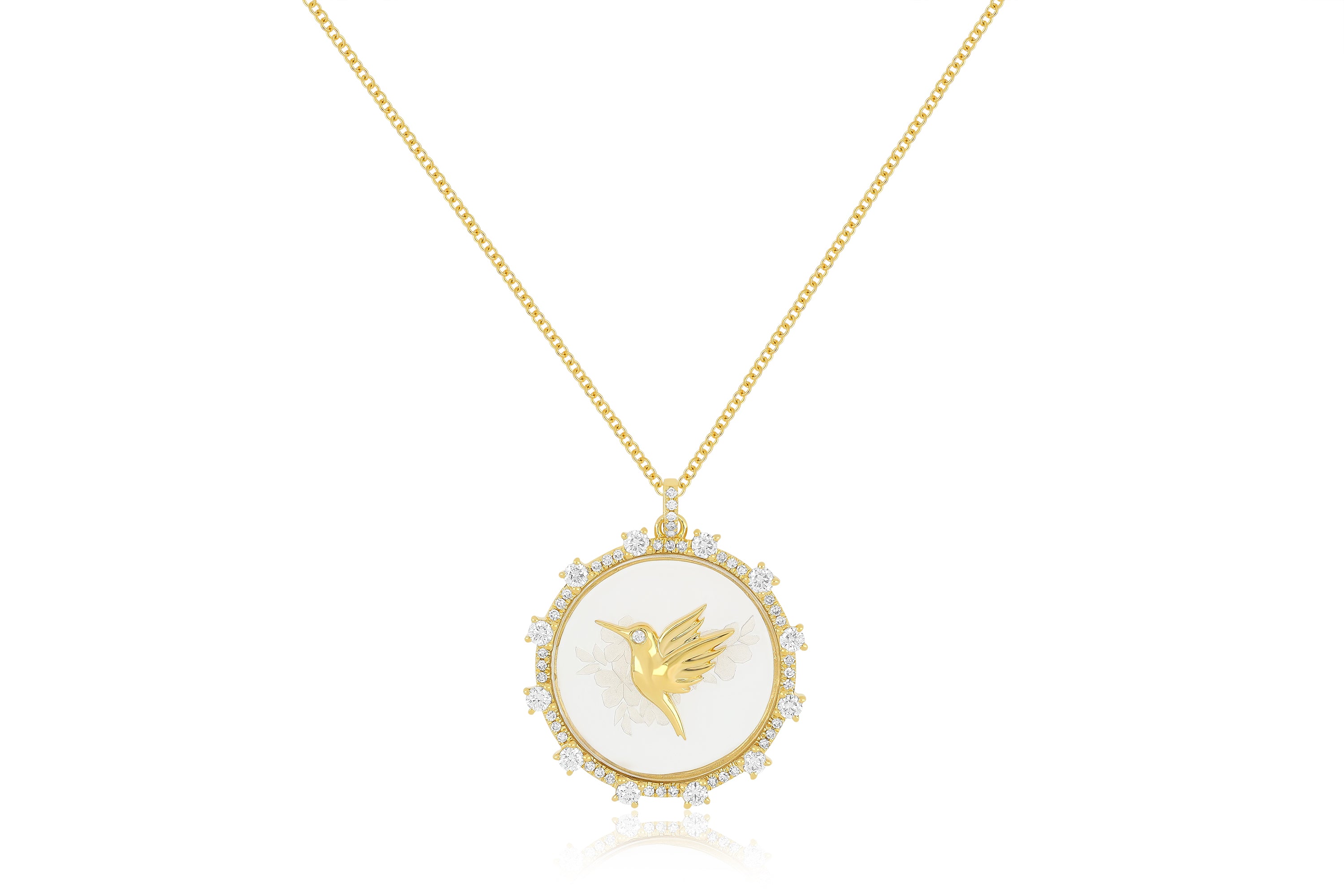 Floating Hummingbird Necklace