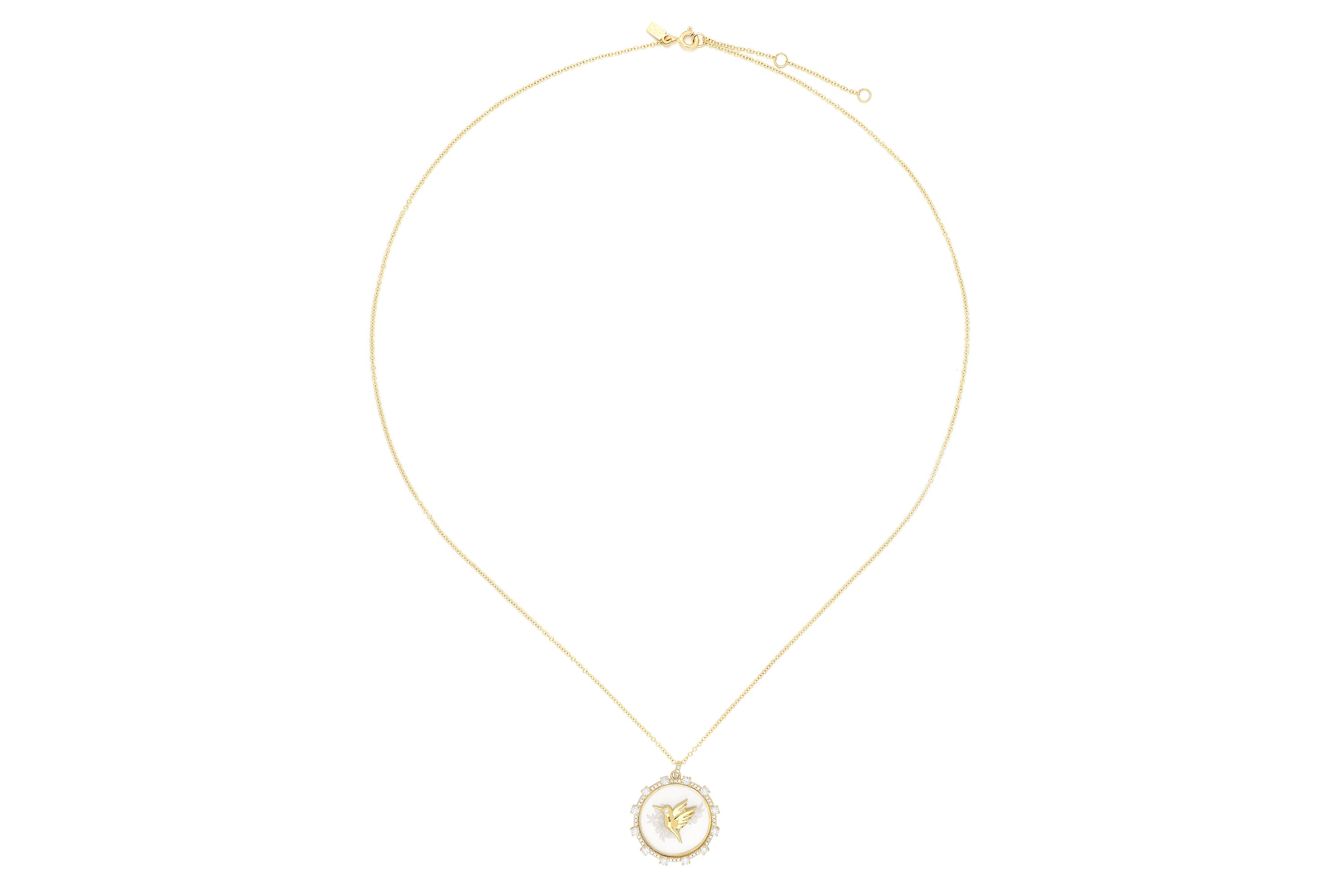 Floating Hummingbird Necklace