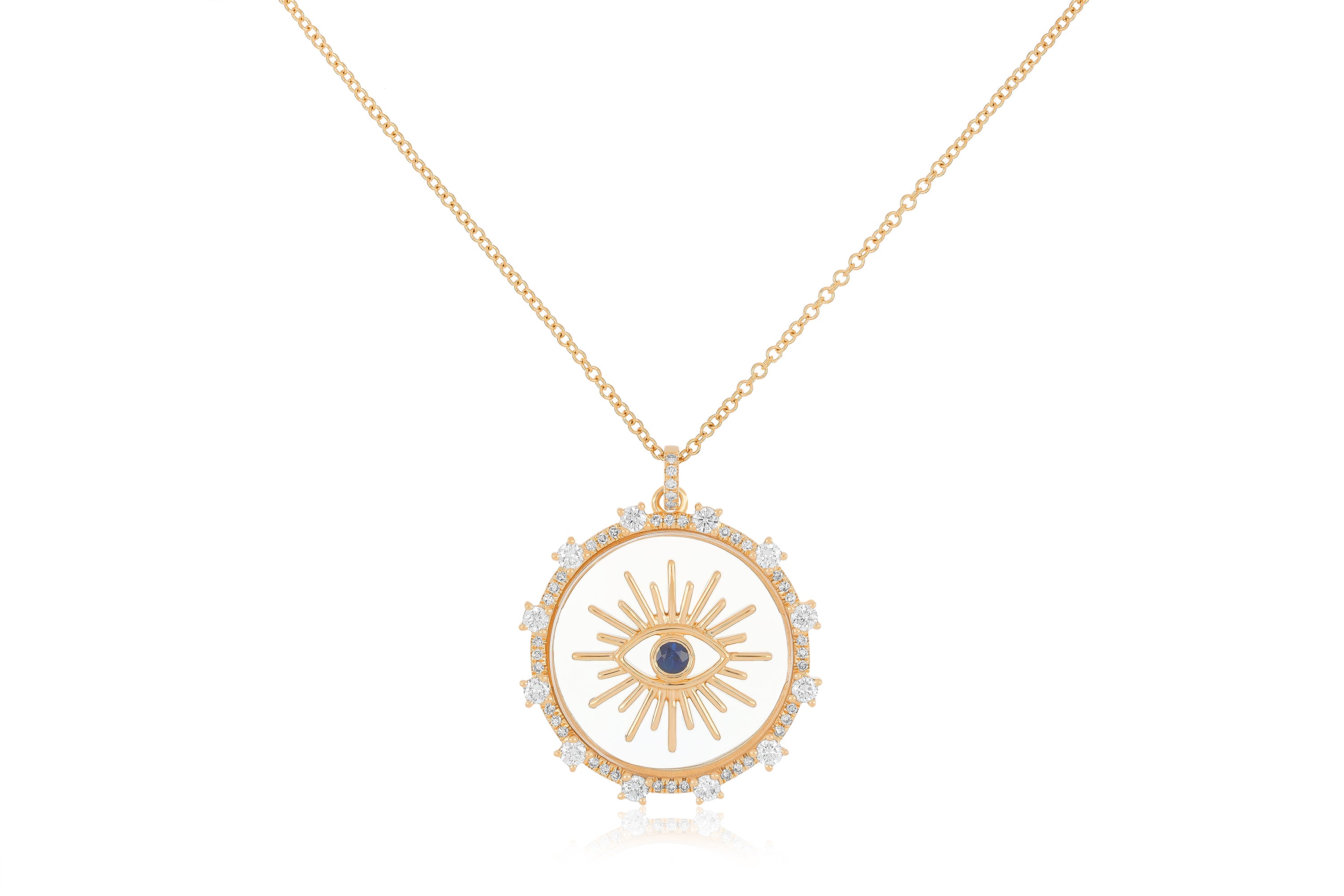 Floating Evil Eye Necklace