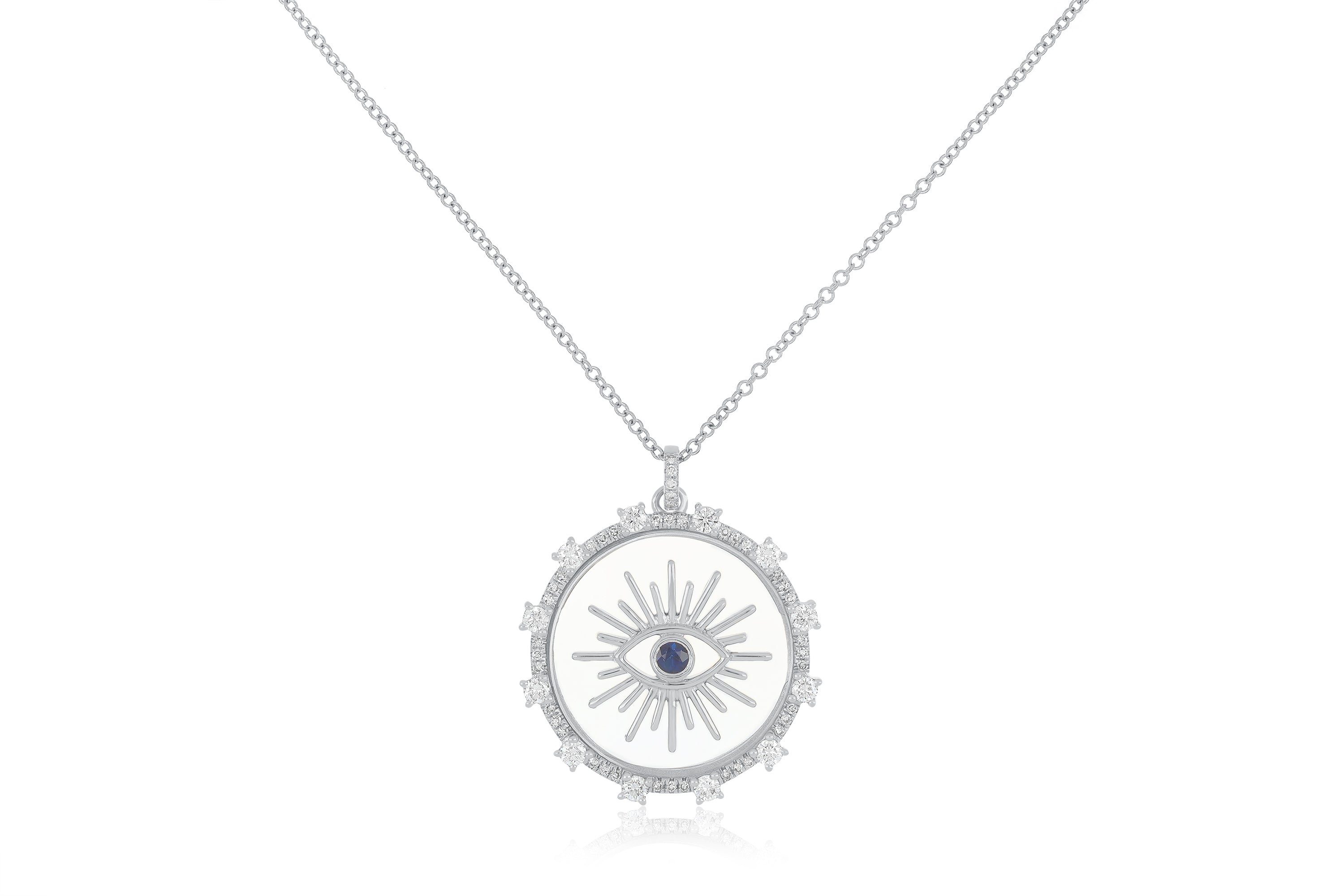 Floating Evil Eye Necklace