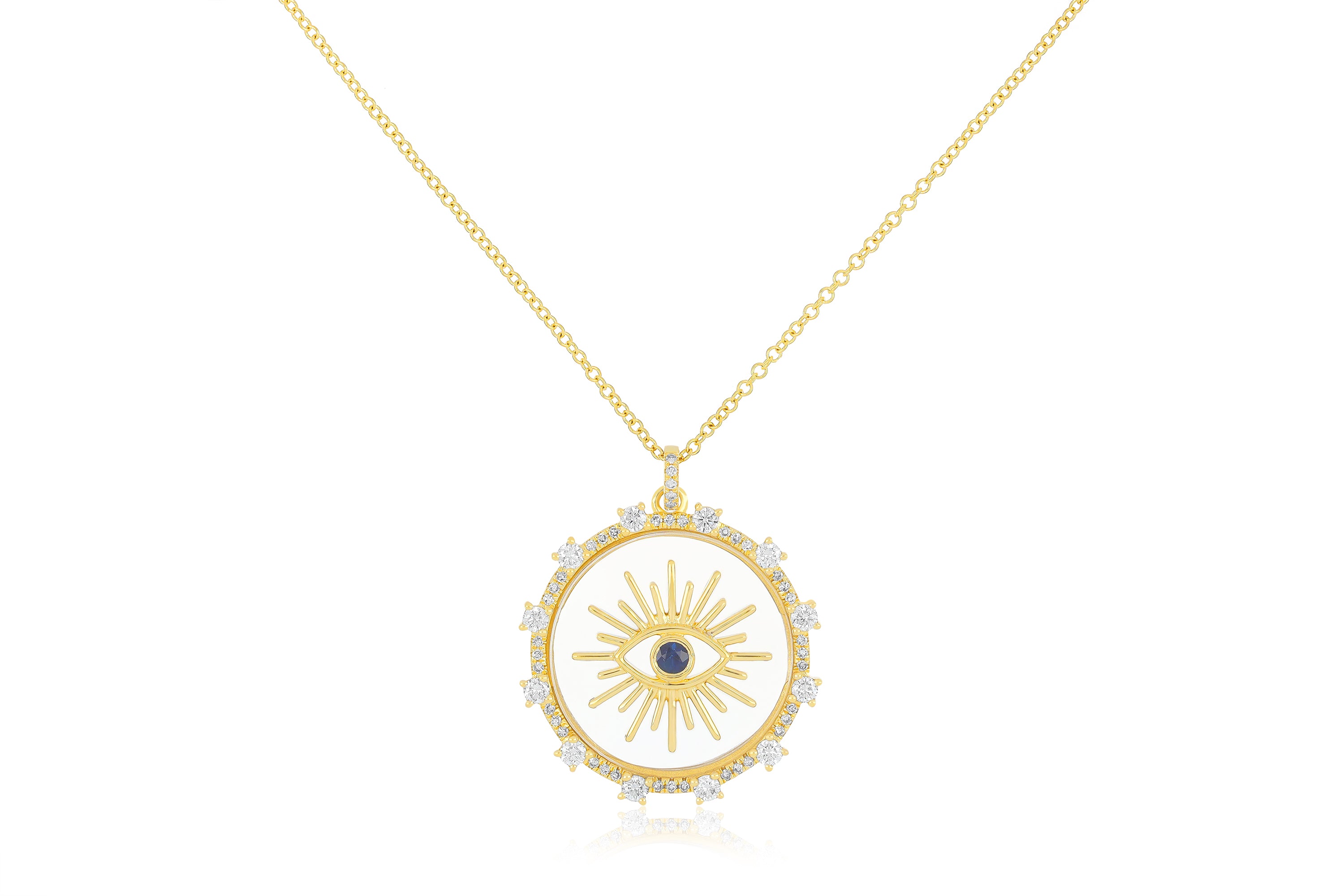 Floating Evil Eye Necklace