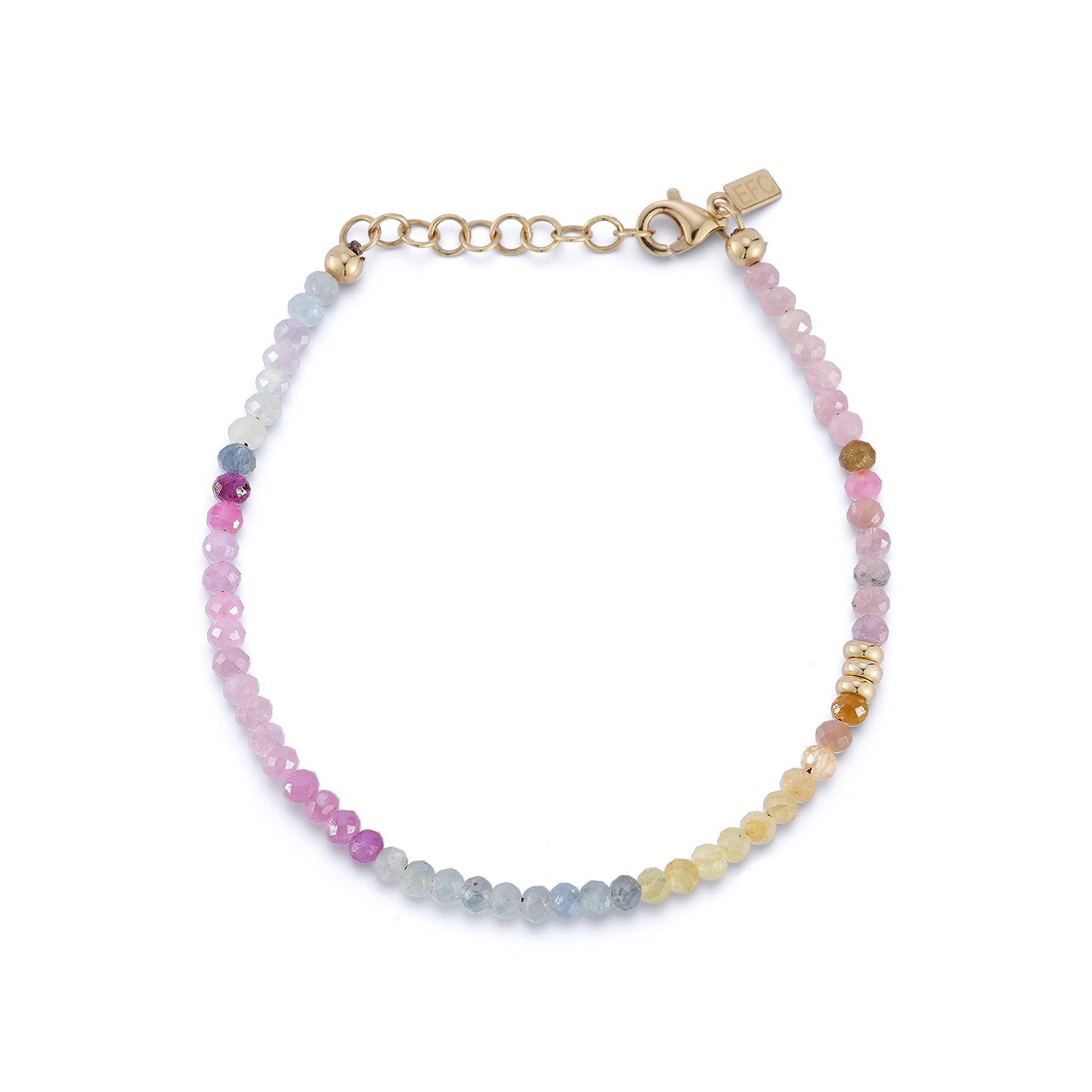 Ombré Sapphire Birthstone Bead Bracelet
