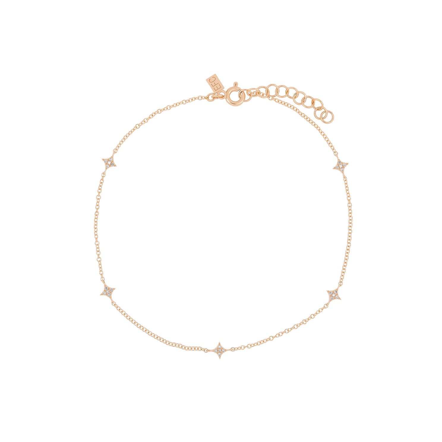 Multi Diamond Sparkle Anklet