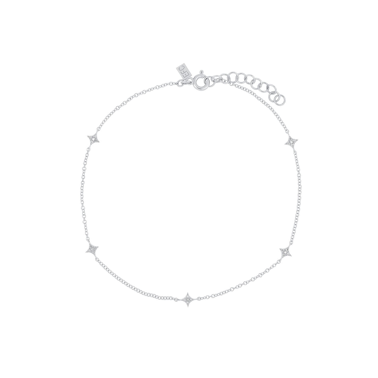 Multi Diamond Sparkle Anklet