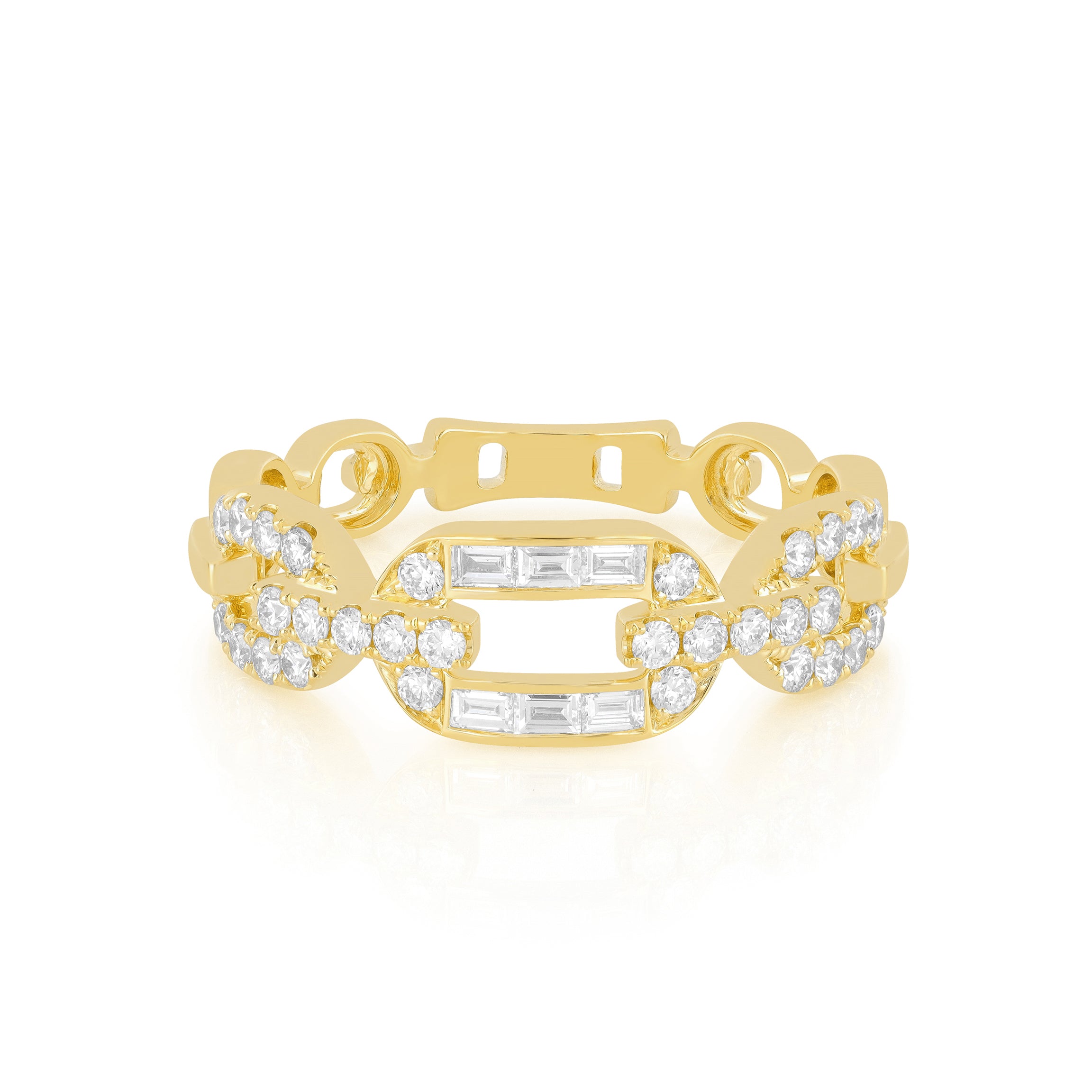 Diamond Graduated Chain Ring