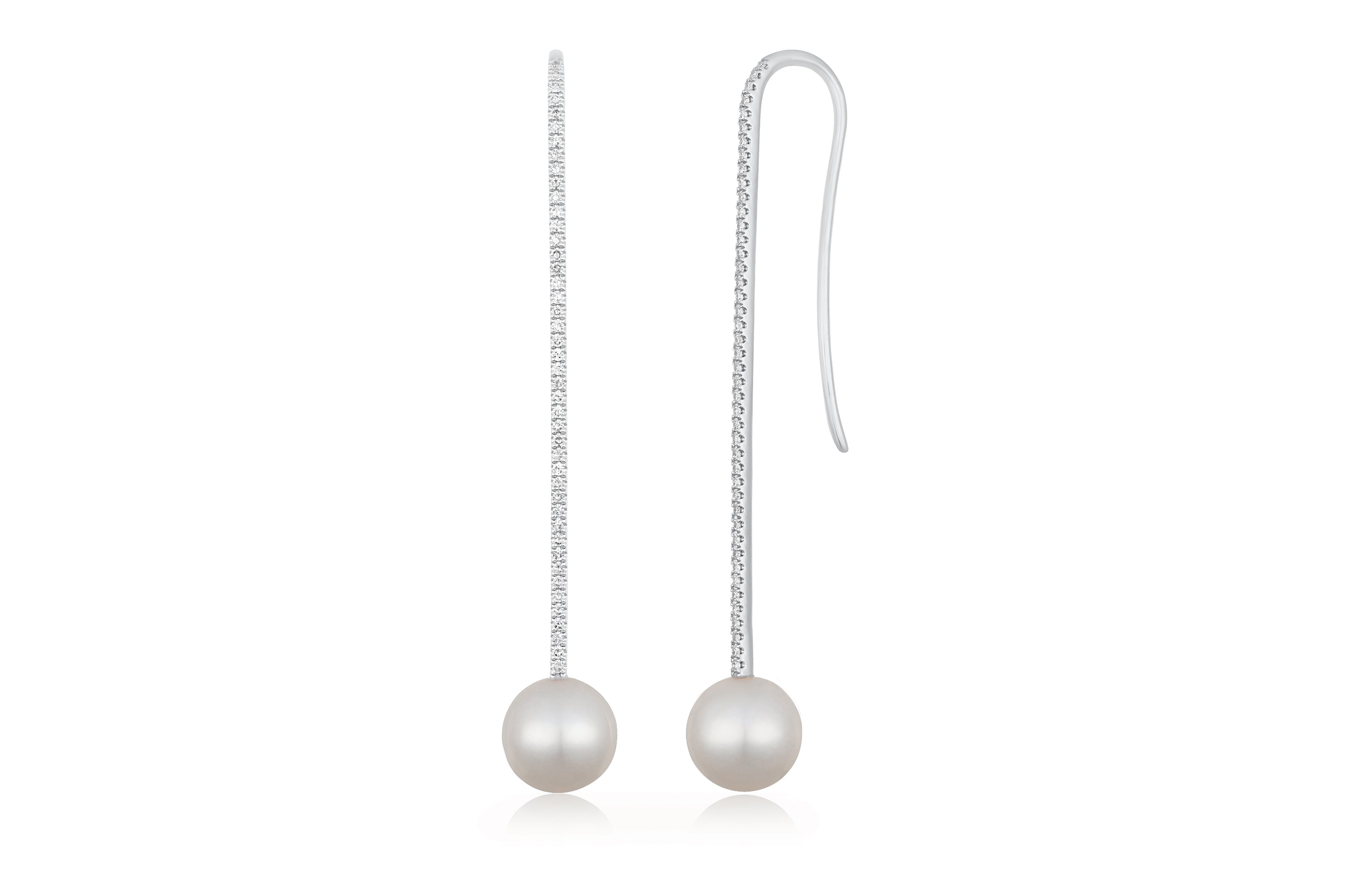 Jumbo Pearl Ball Drop Earrings
