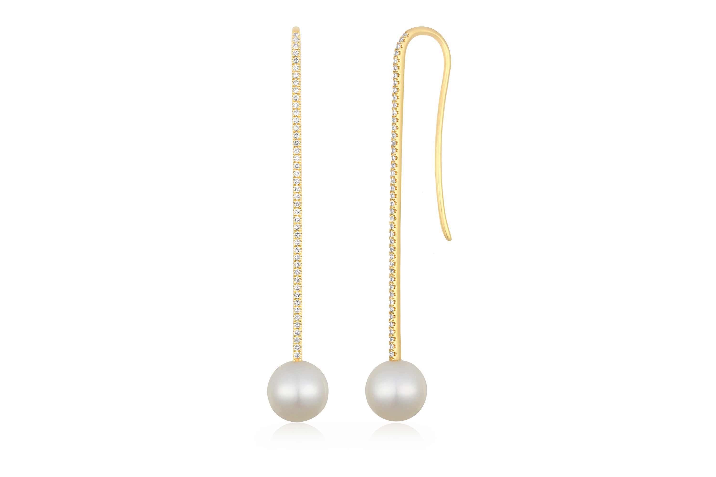 Jumbo Pearl Ball Drop Earrings