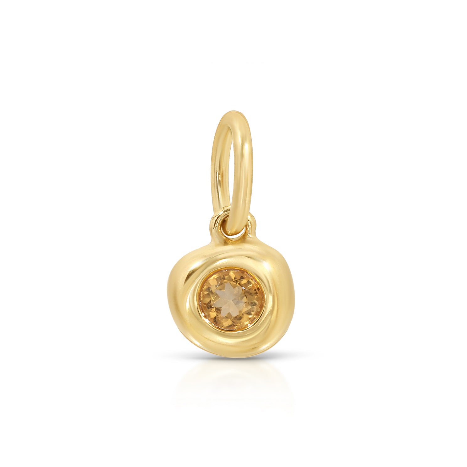 Citrine Pillow Birthstone Charm
