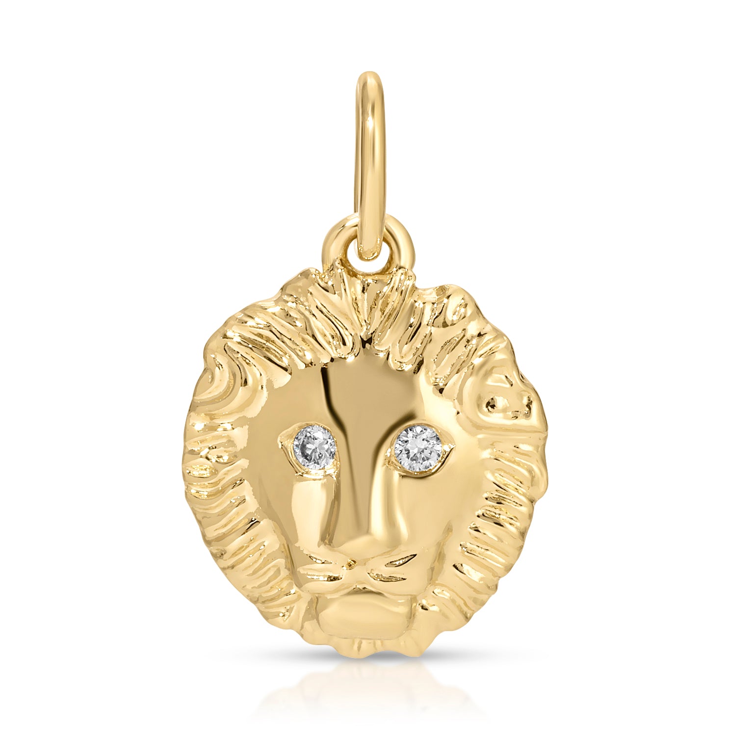 Gold and Diamond Lion Charm