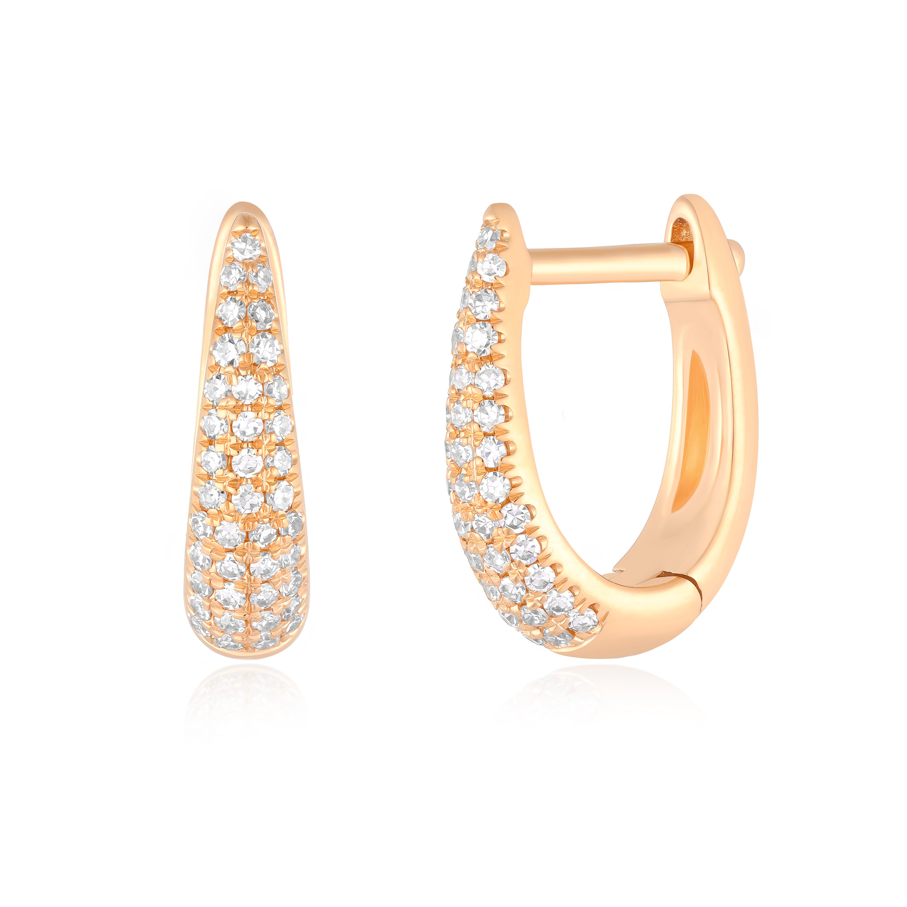 Diamond Mini Maeve Huggie Earrings
