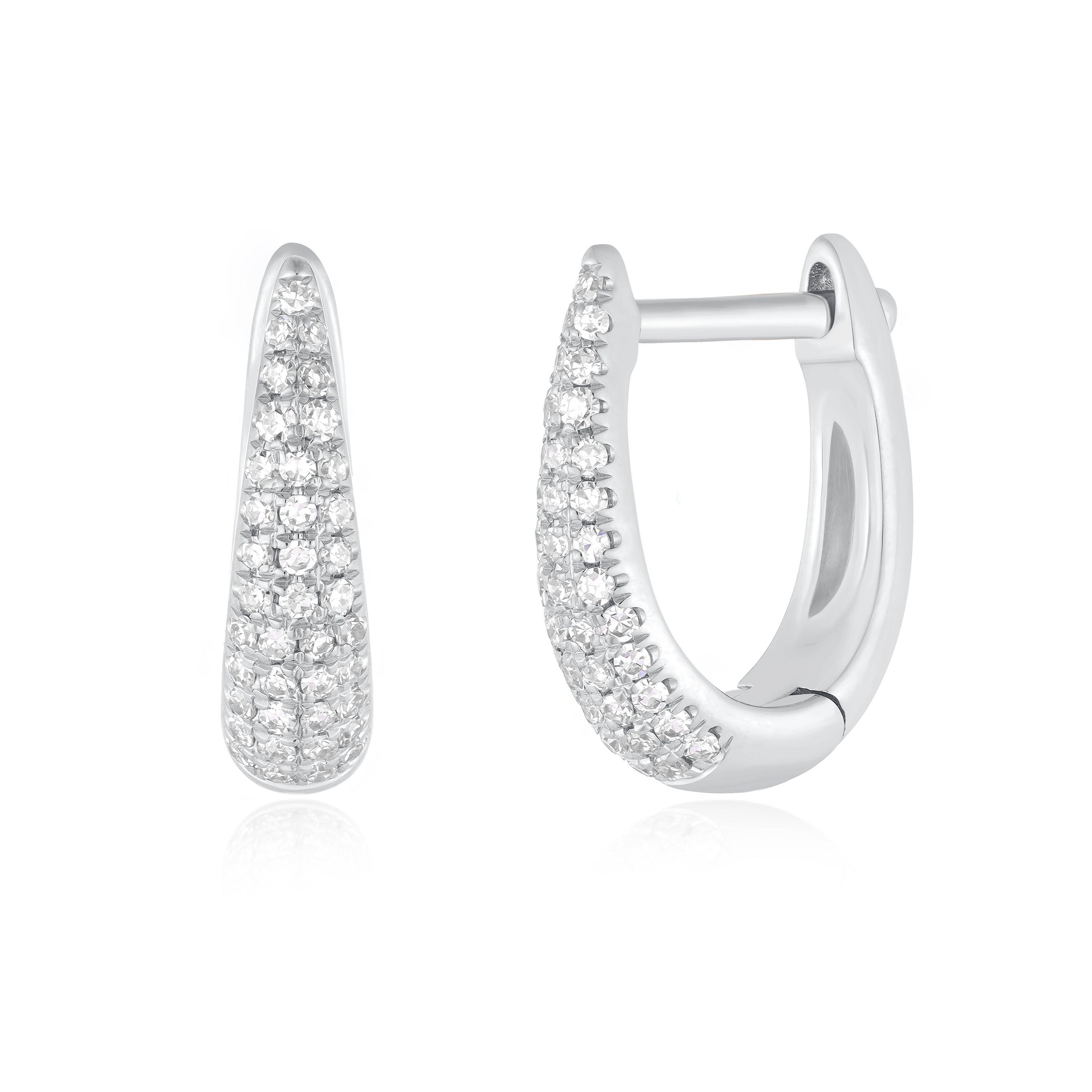 Diamond Mini Maeve Huggie Earrings