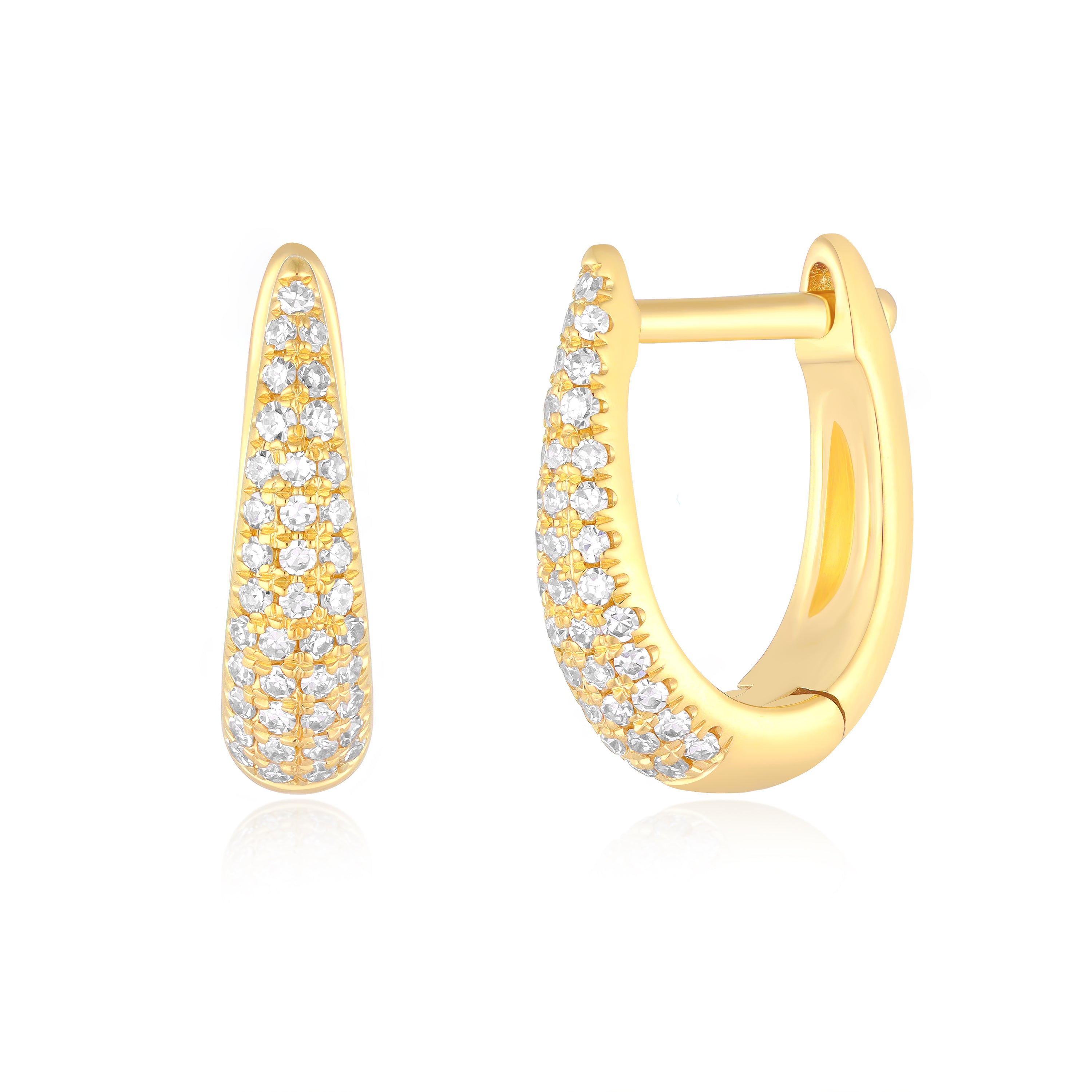 Diamond Mini Maeve Huggie Earrings