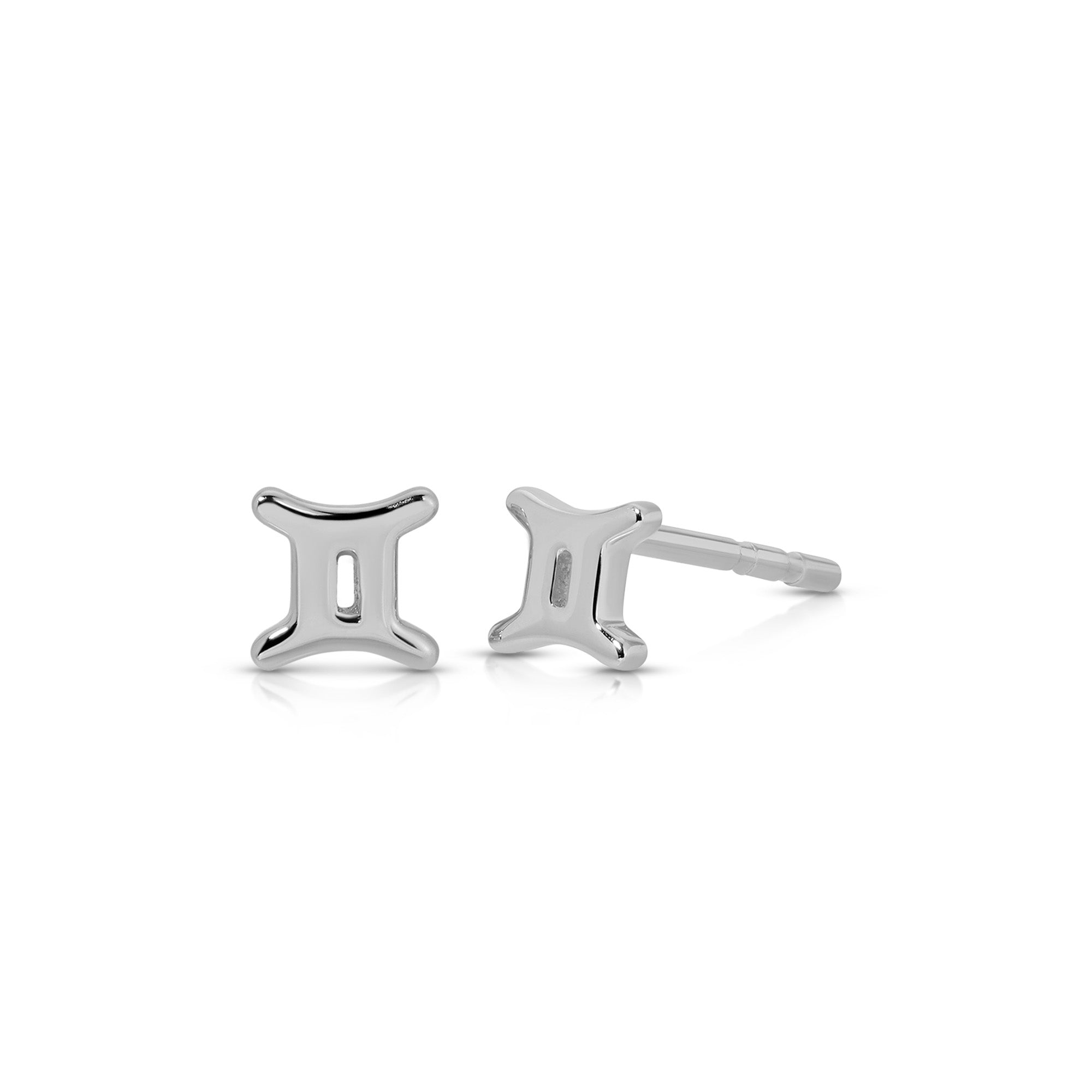 Mini Gold Gemini Zodiac Stud Earrings