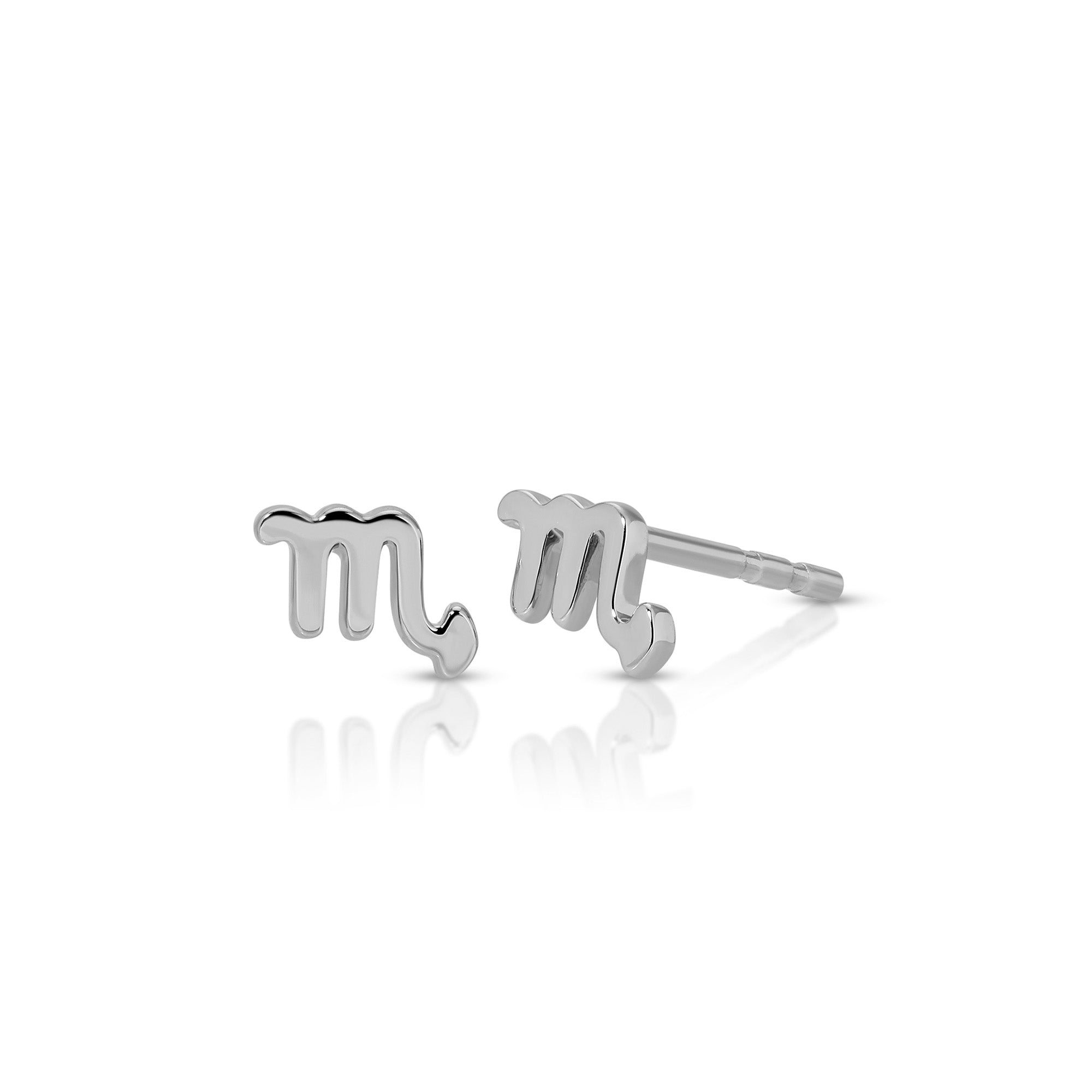 Mini Gold Scorpio Zodiac Stud Earrings