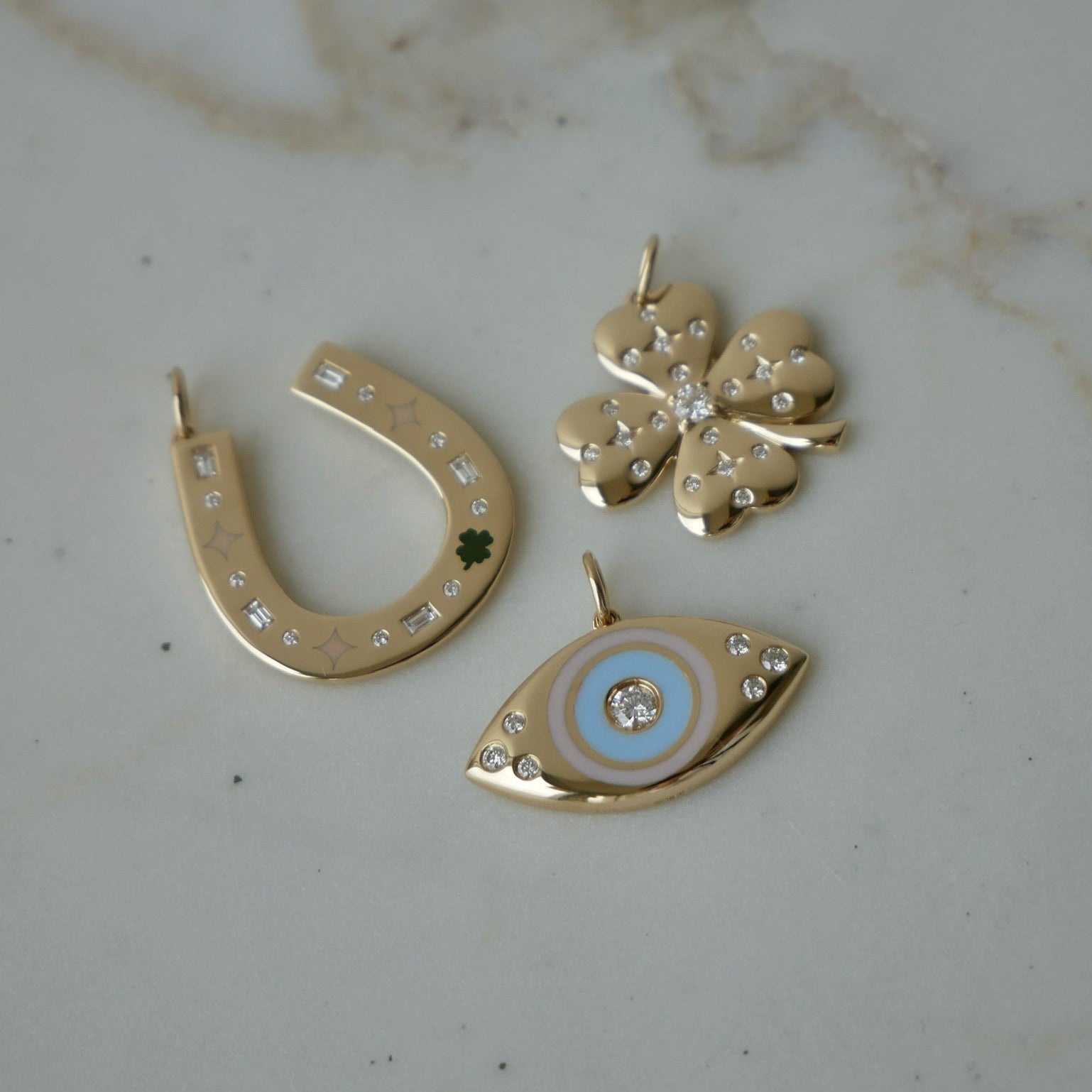 Jumbo Lucky Horseshoe Charm