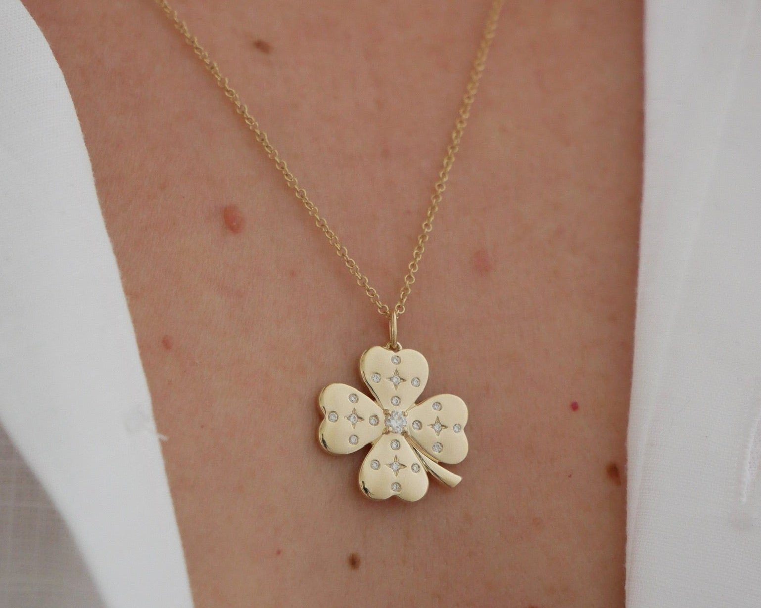 Jumbo Lucky Clover Charm