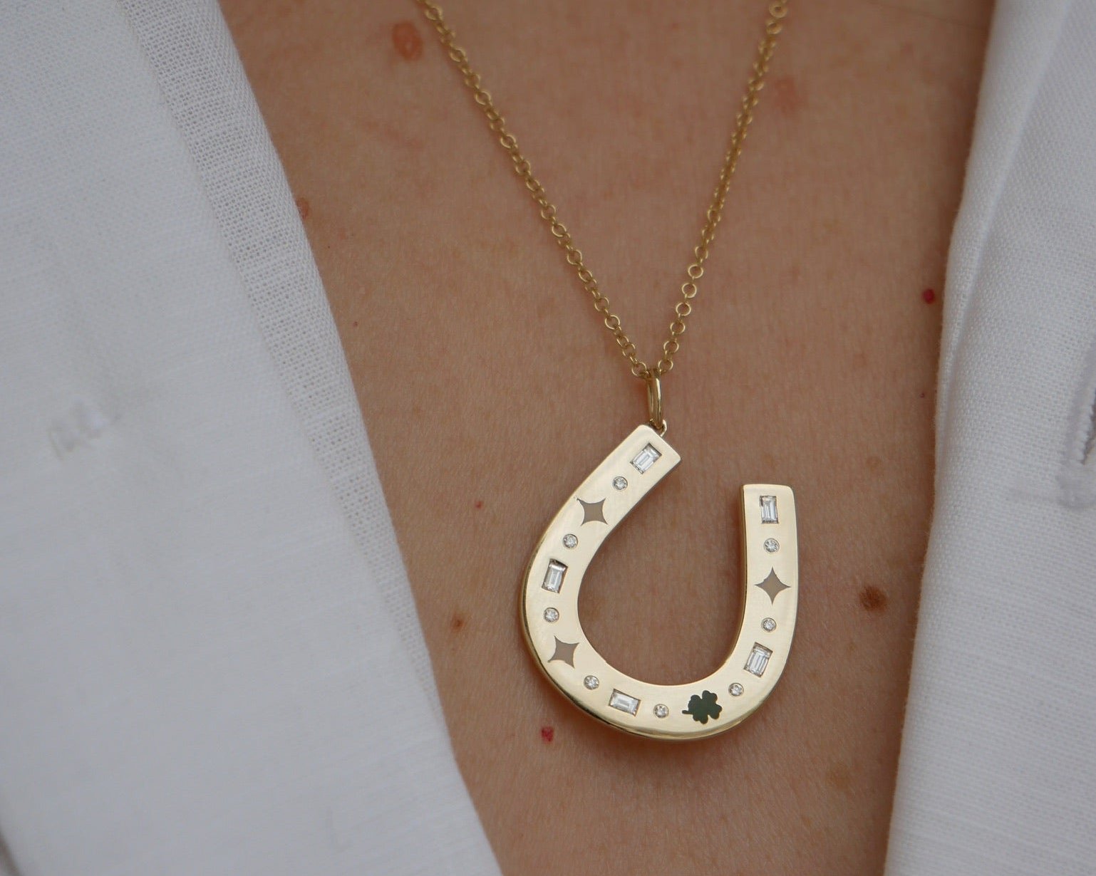 Jumbo Lucky Horseshoe Charm