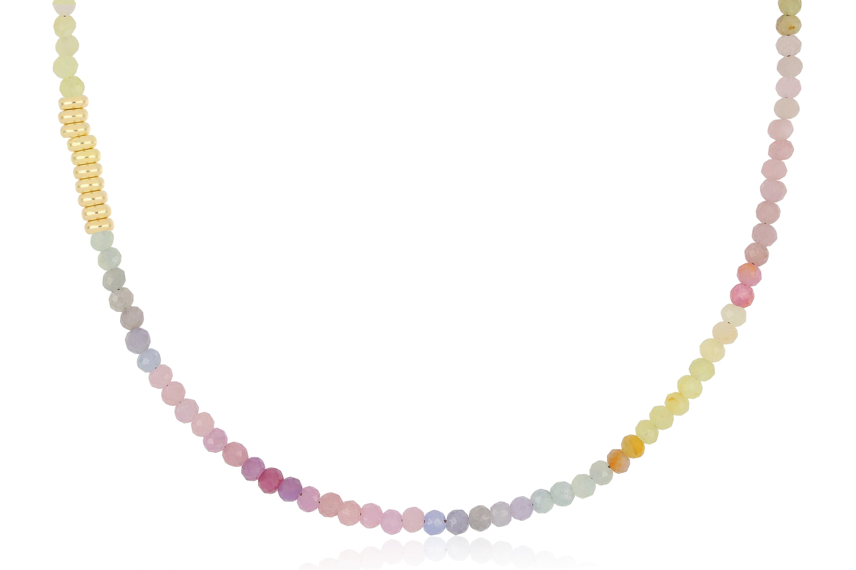 Ombré Sapphire Birthstone Bead Necklace
