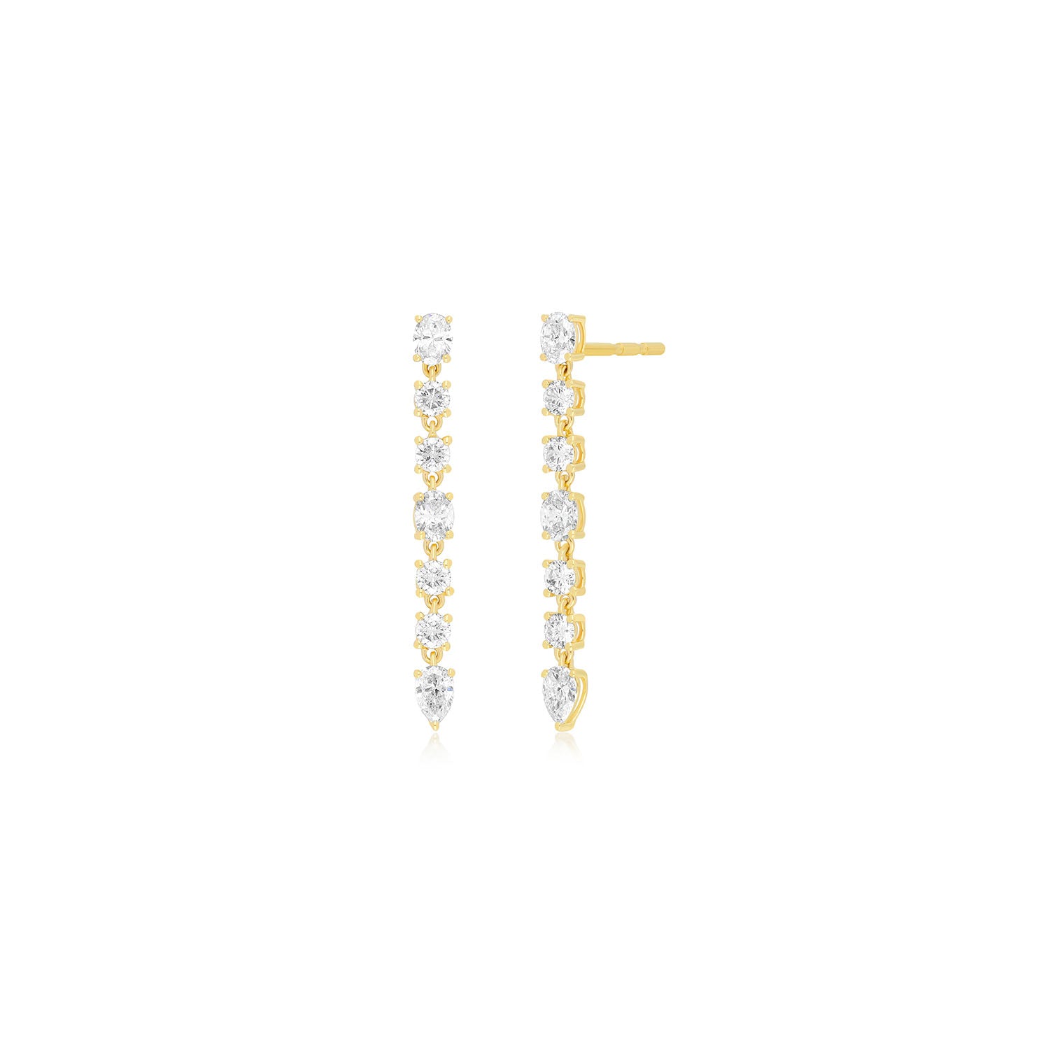 Diamond Carrie Drop Earrings