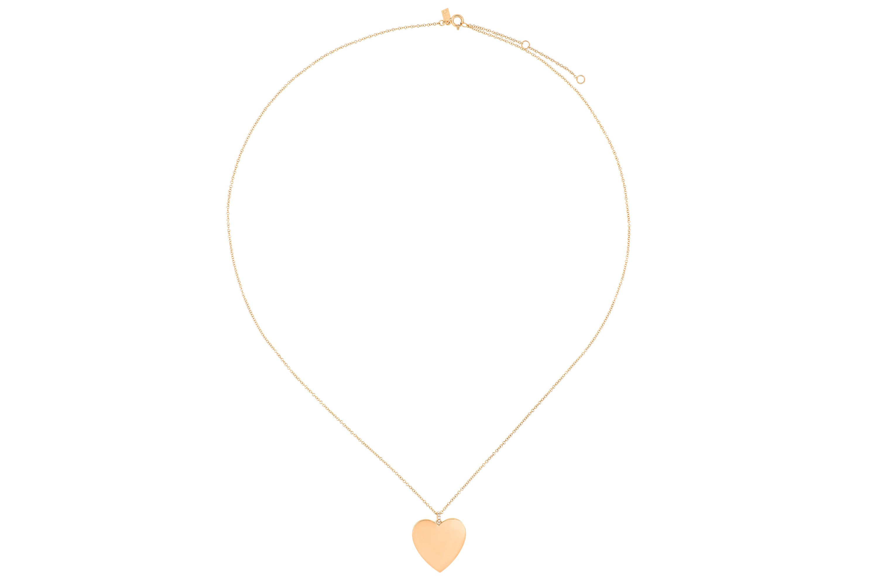 Gold Jumbo Heart Necklace