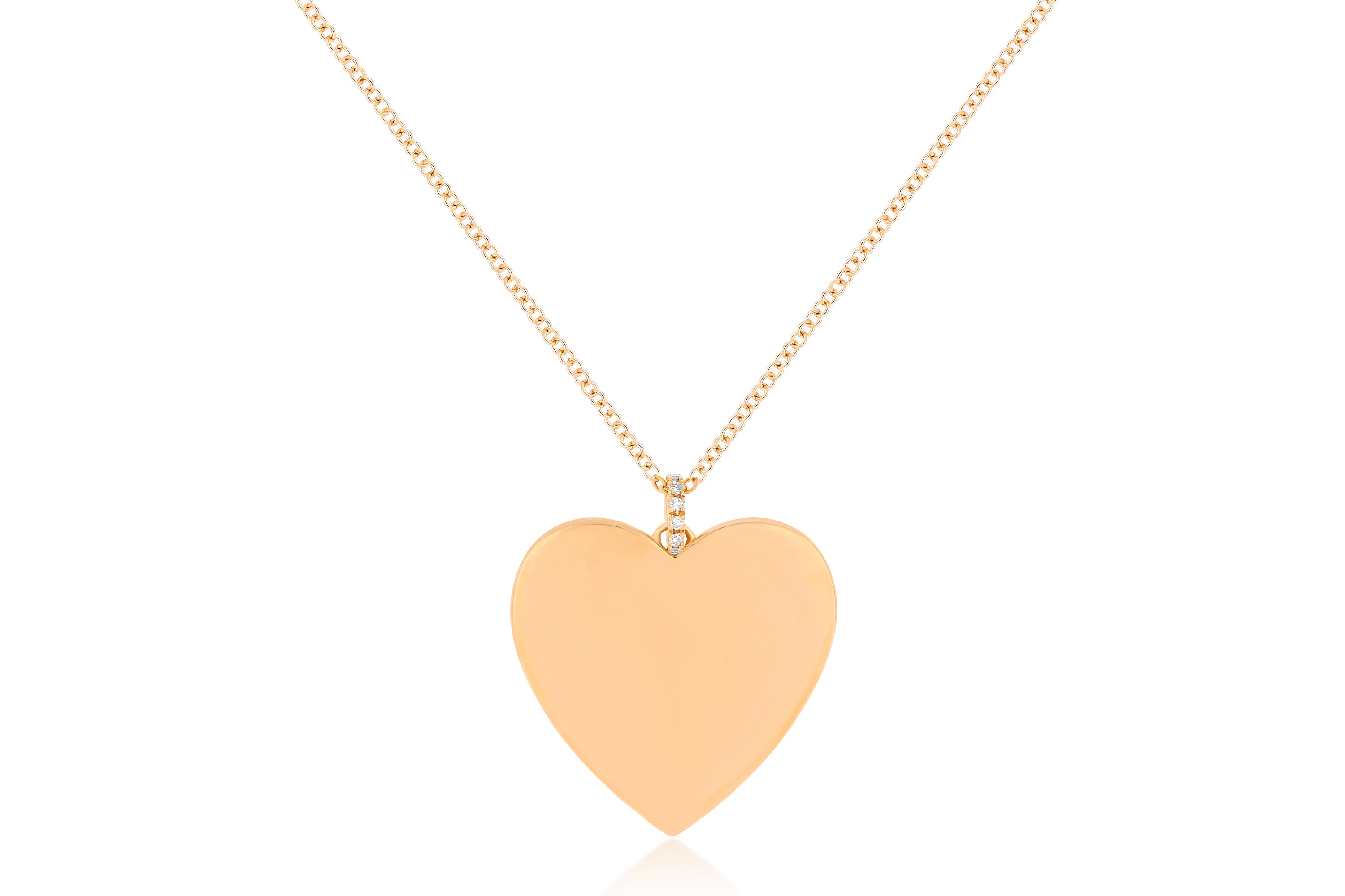 Gold Jumbo Heart Necklace