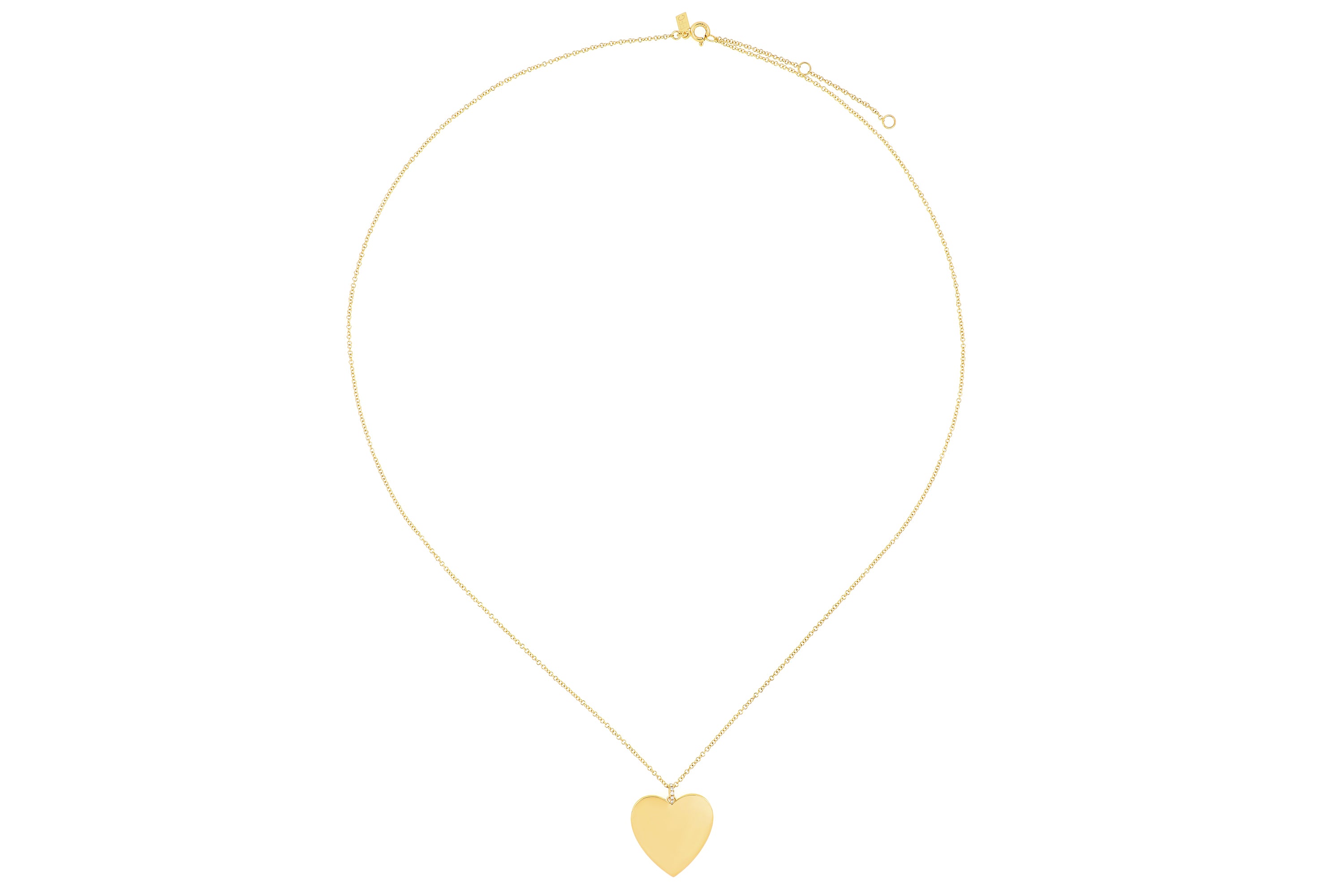 Gold Jumbo Heart Necklace