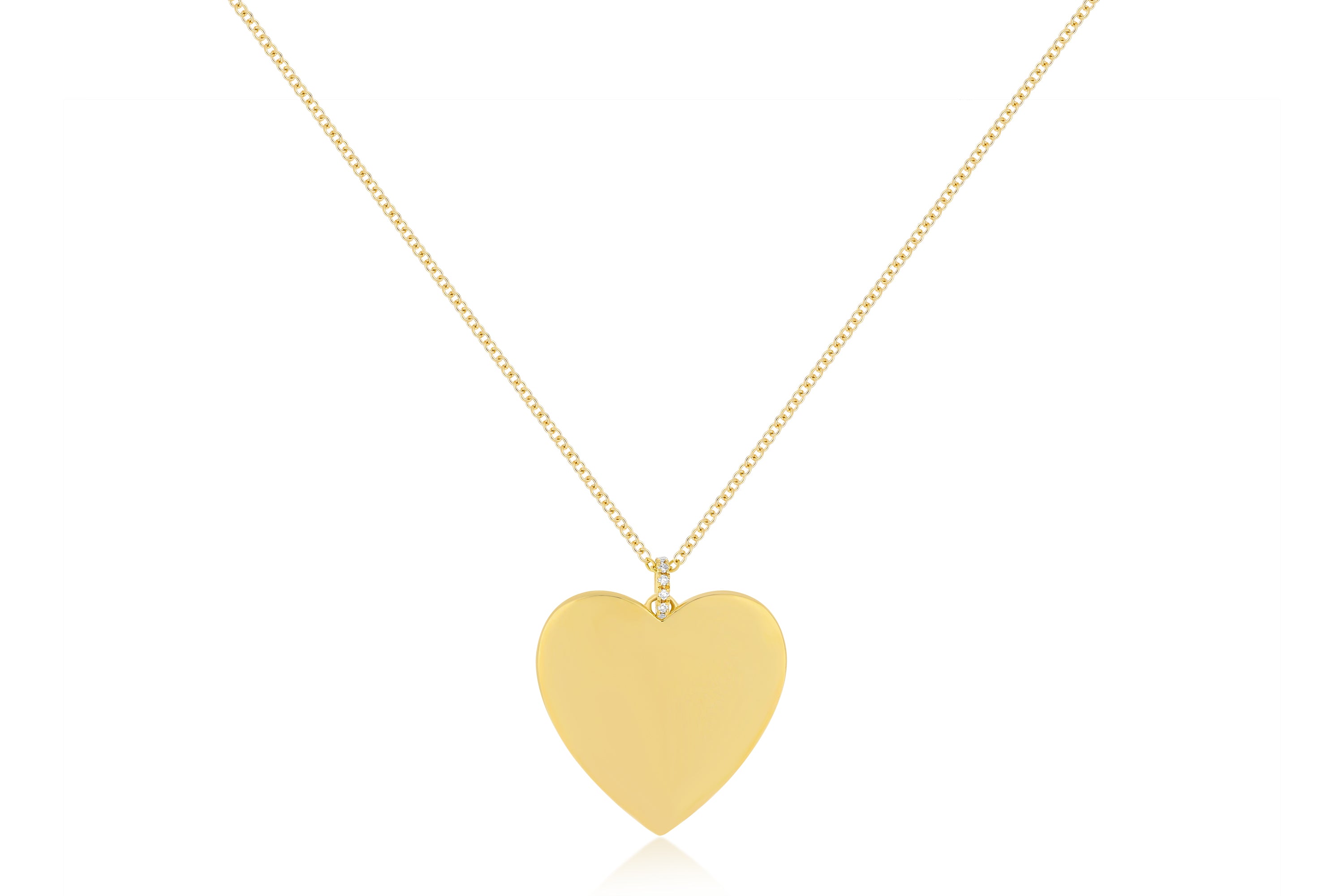Gold Jumbo Heart Necklace